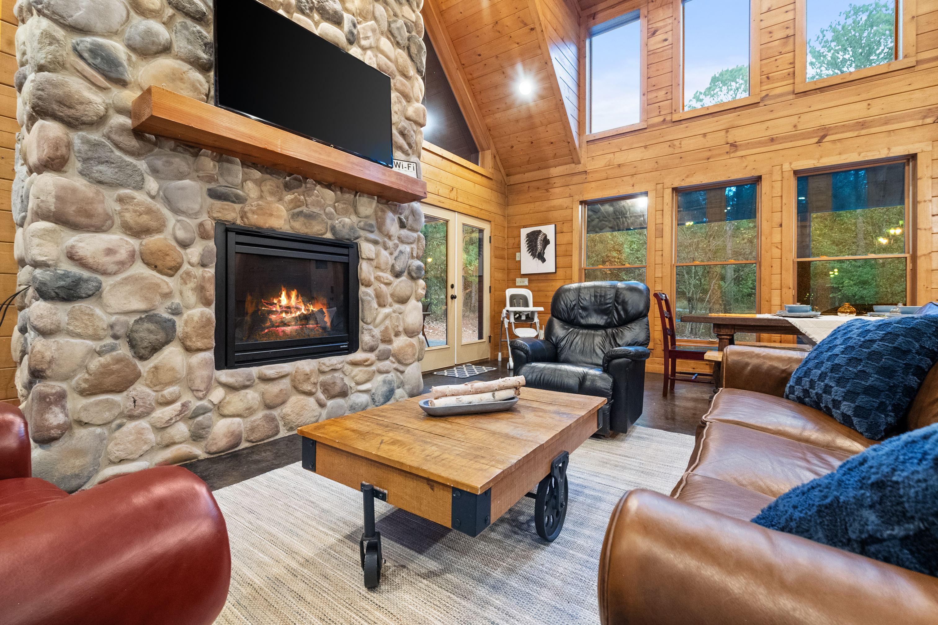 Beautiful fireplace