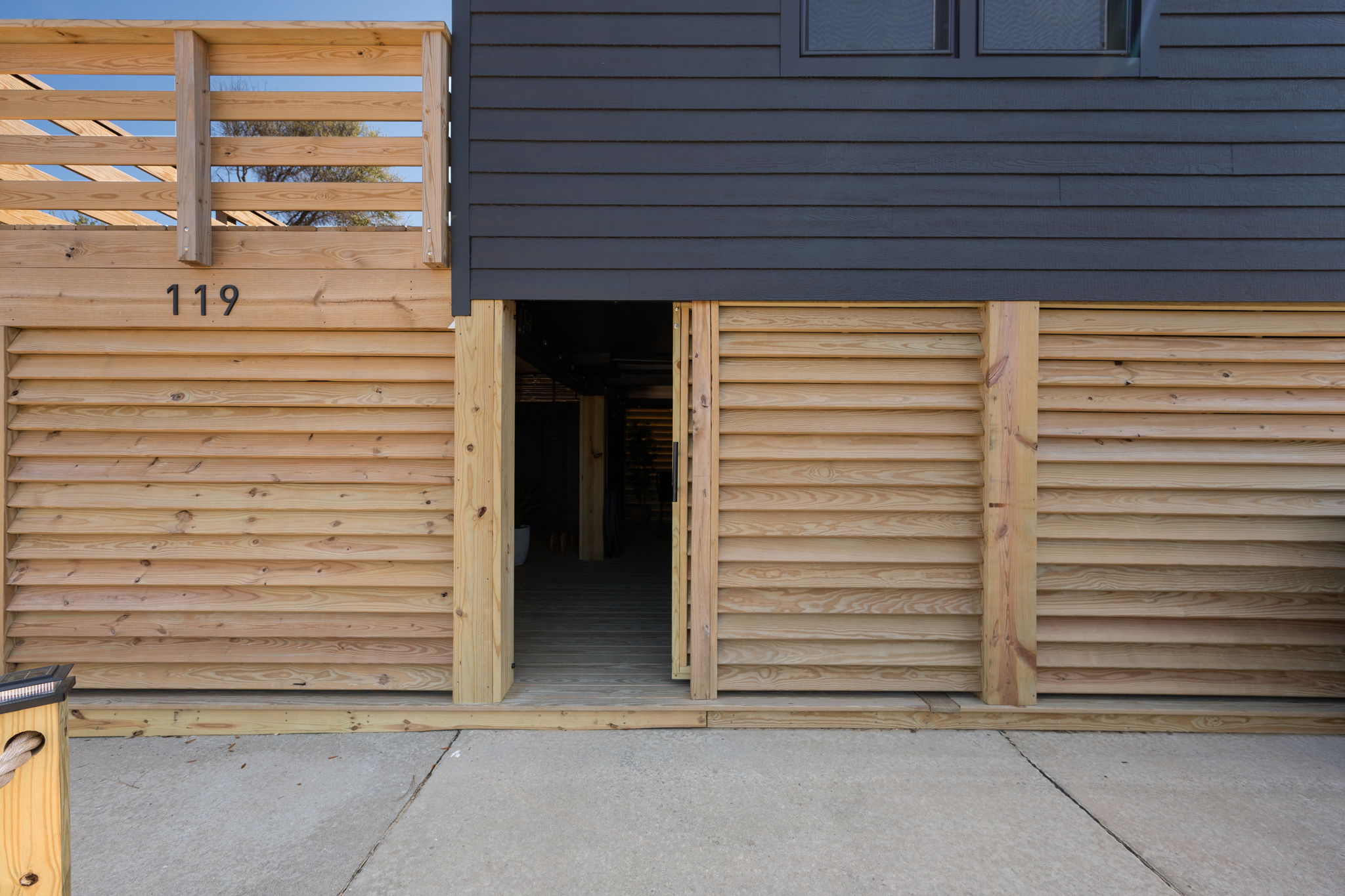 Entrance To Under Home w/Door Open
