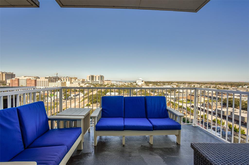 View from the private balcony