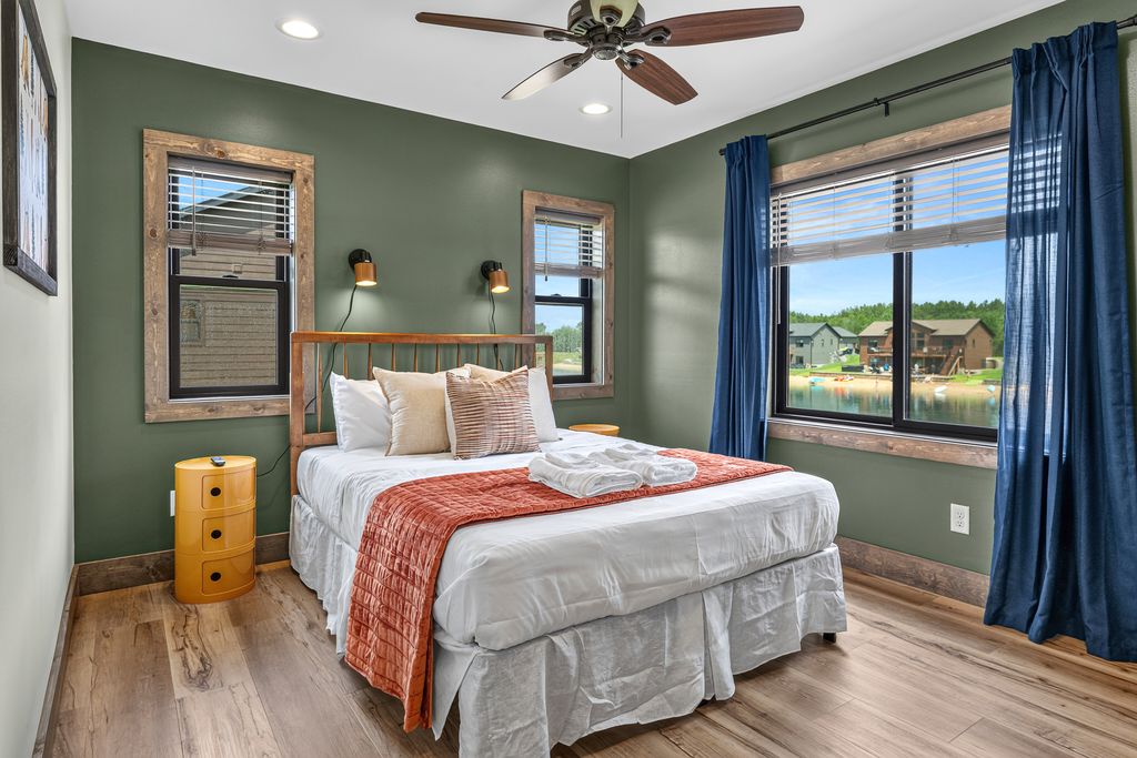 Camp upstairs memory foam queen bedroom