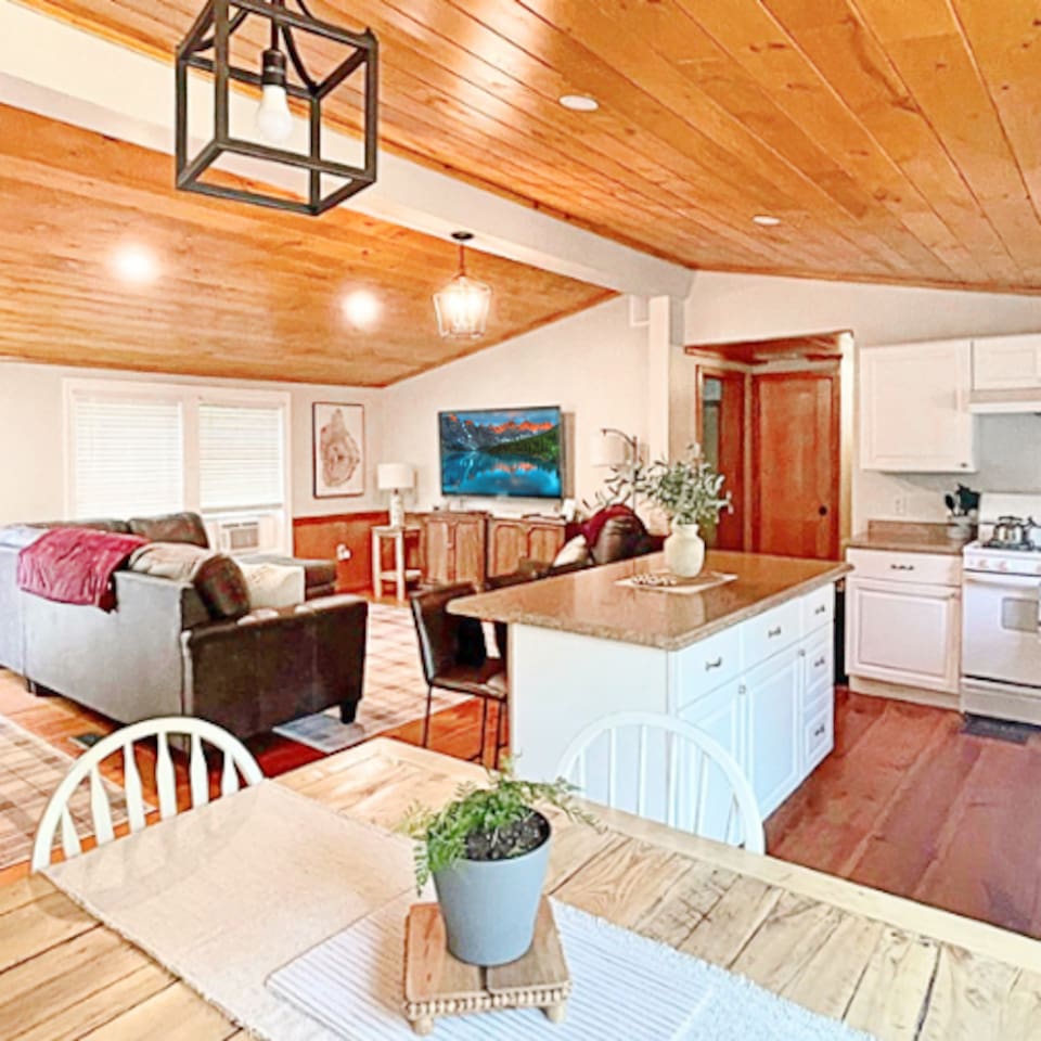 Open concept of home makes it easy to move through the spaces of the home and still be near your family!
