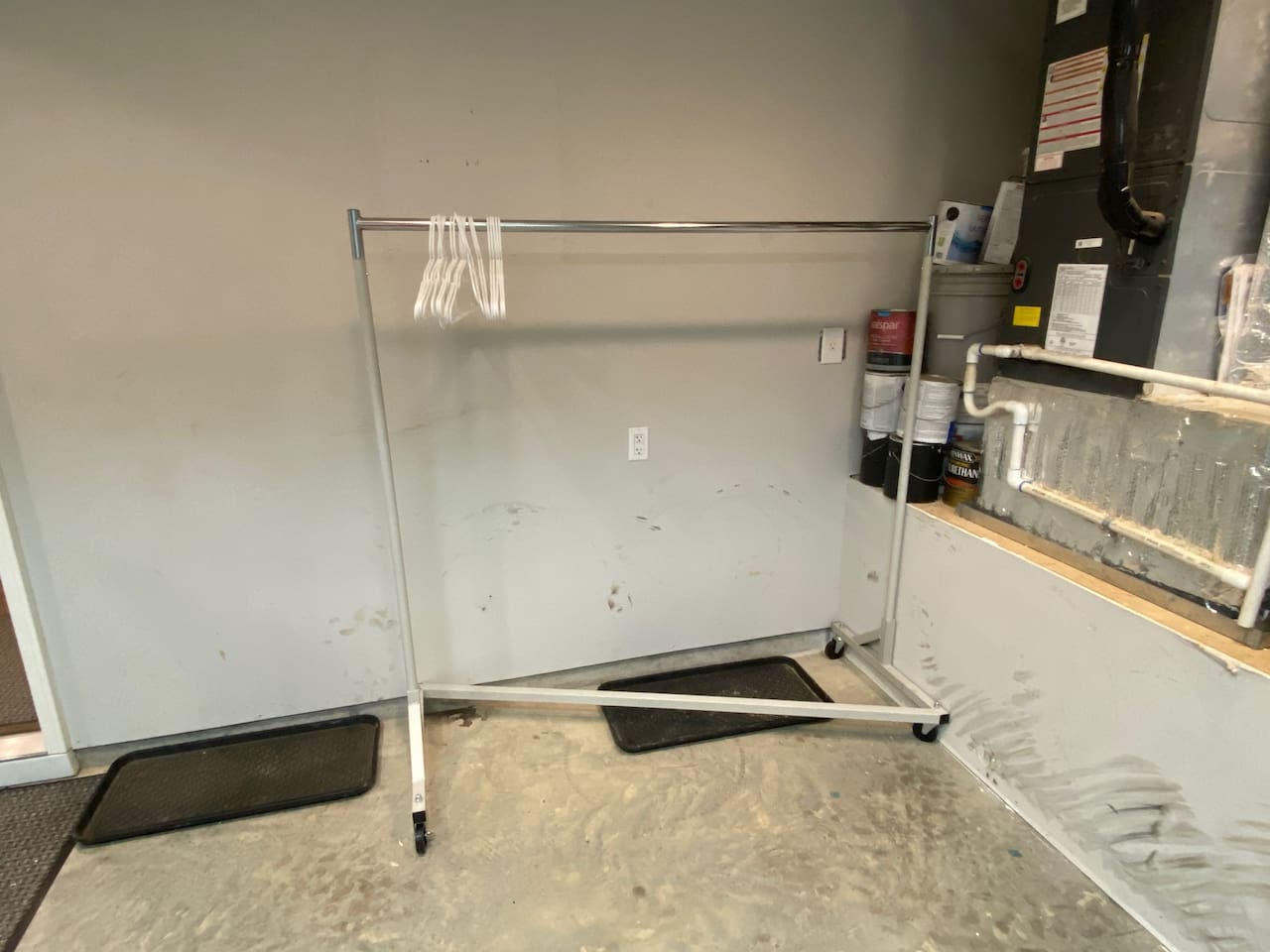 Coat rack and rzr riding clothing rack so you dont have to track stuff through the house.