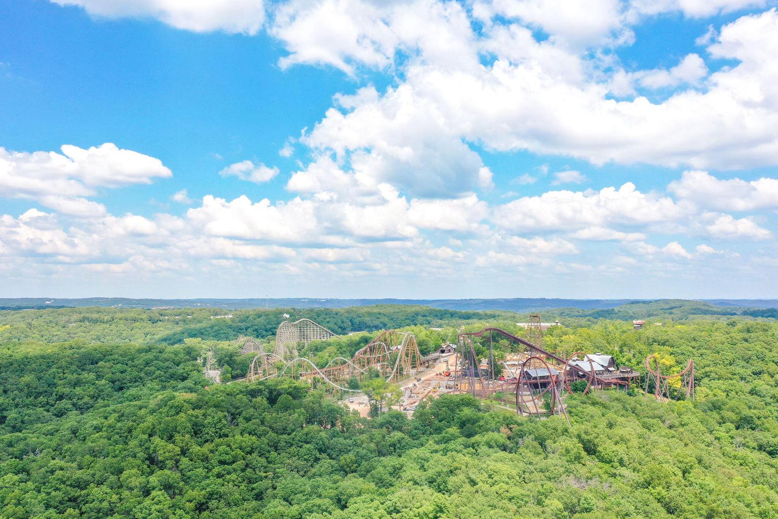 Silver Dollar City just 1.4 miles away.  You can see the roller coaster from the front door!