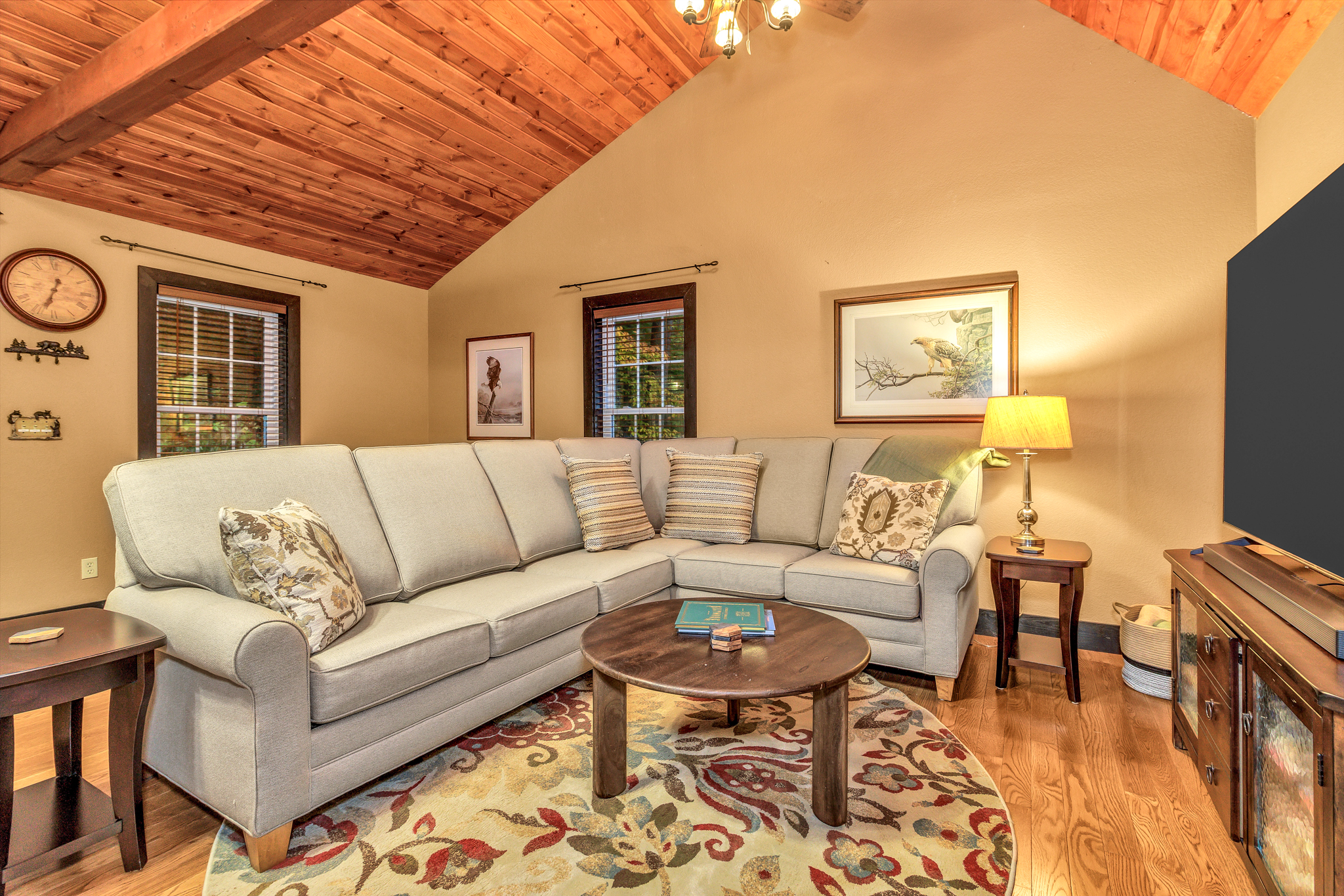 Media Area in Bonus Room over Garage