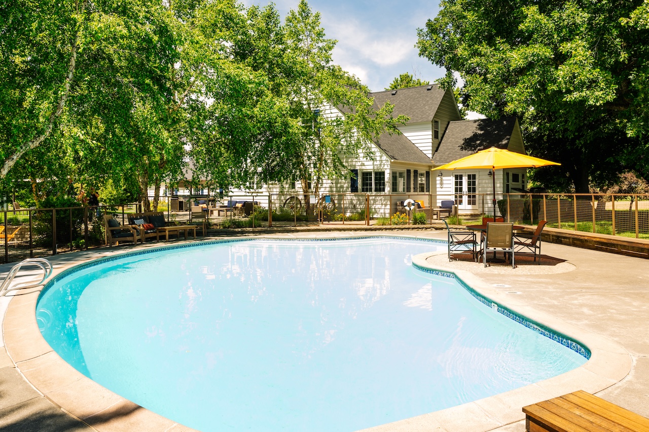 View from the Pool House