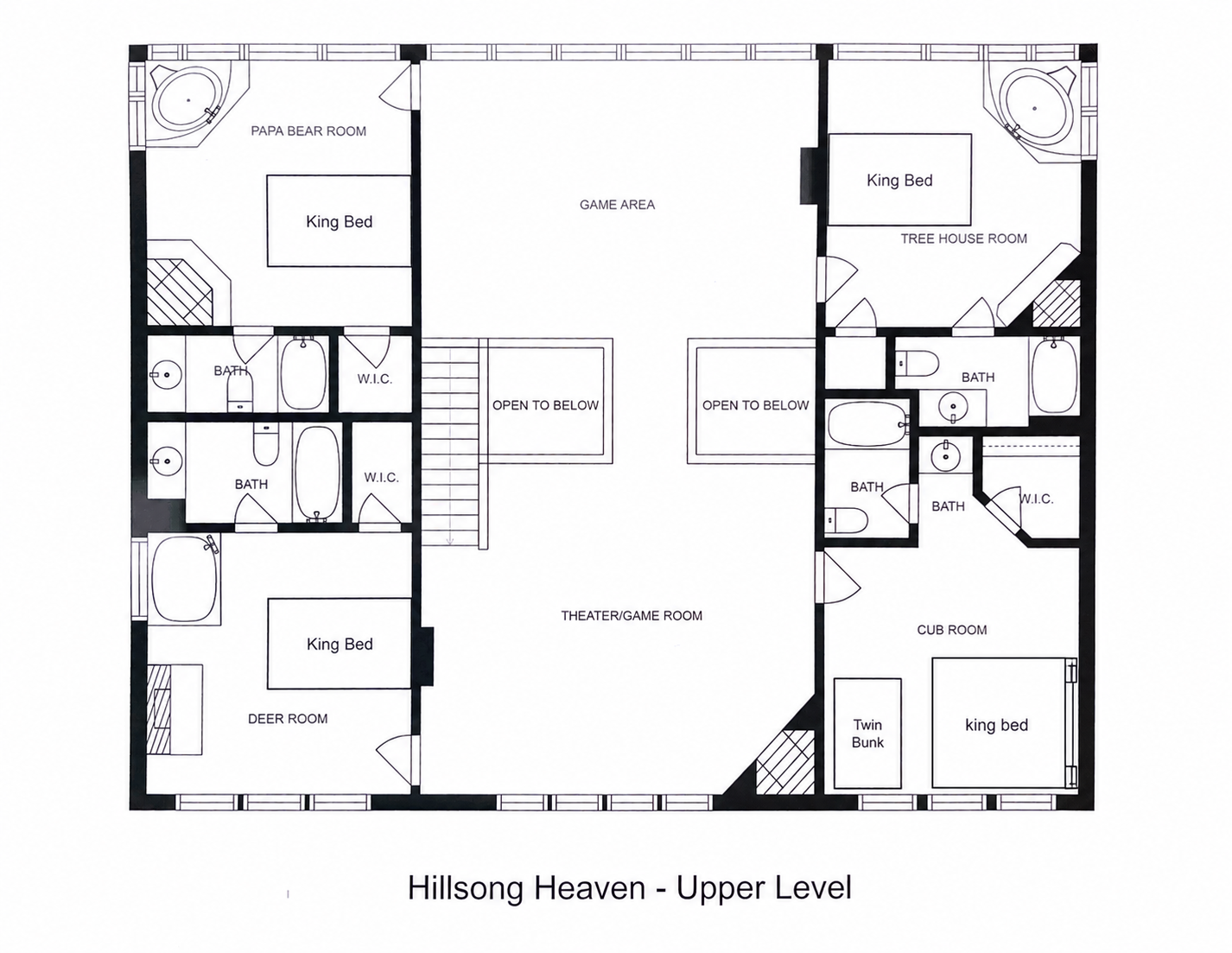 UPPER LEVEL FLOORPLAN