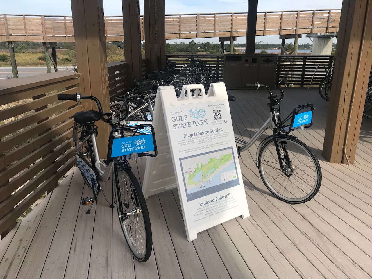 Rent a bike and tour the Gulf State Park trails.