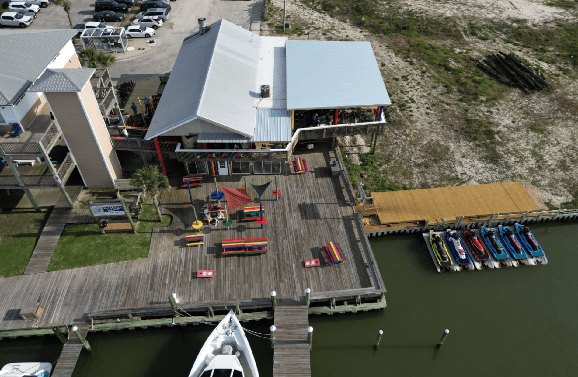 Catch a fishing trip at Fort Morgan Marina and then grab a world-famous bush wacker afterward at Tacky Jacks, where they will prepare for the fresh catch! 