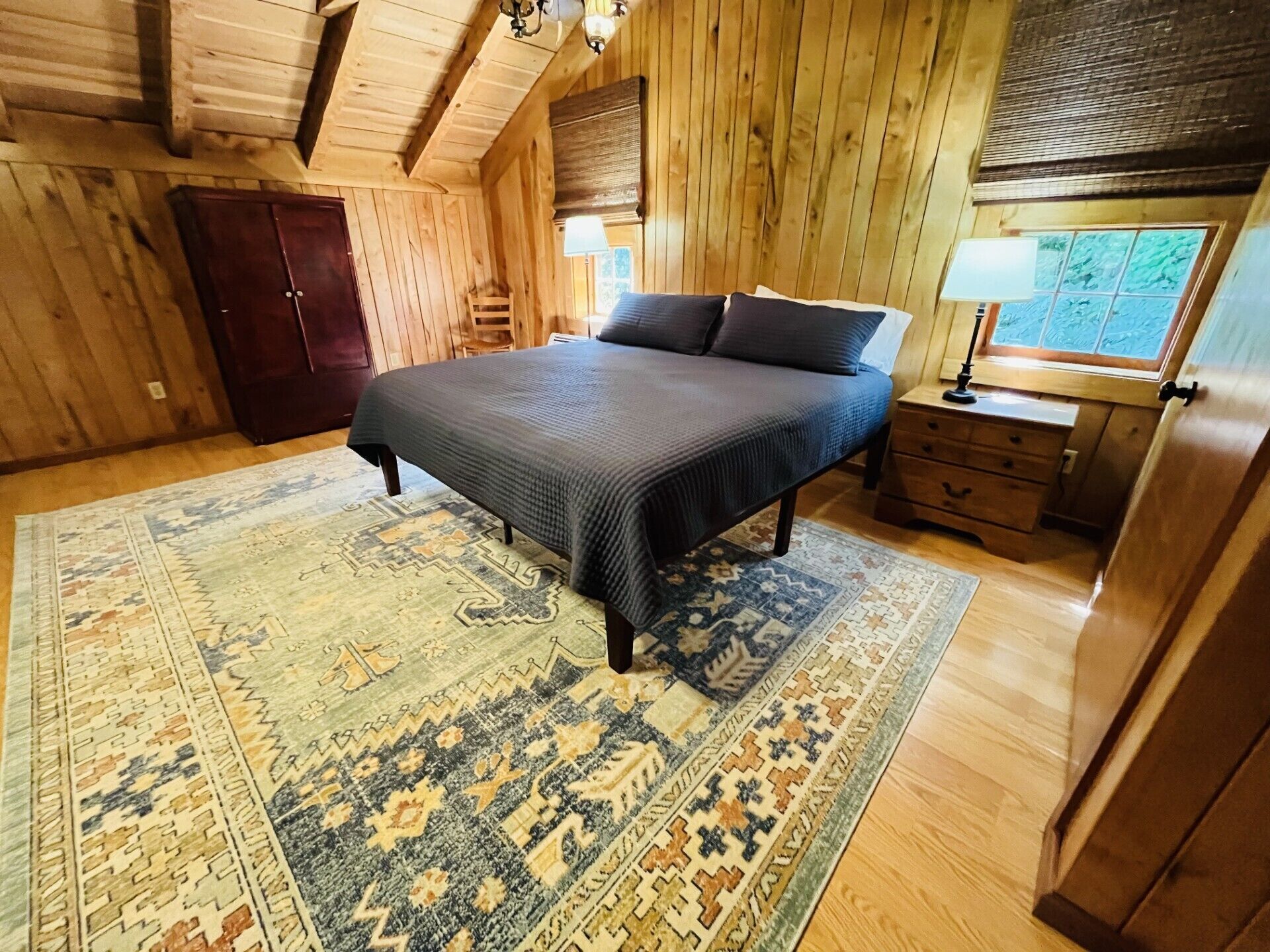 Loft bedroom with new king bed 