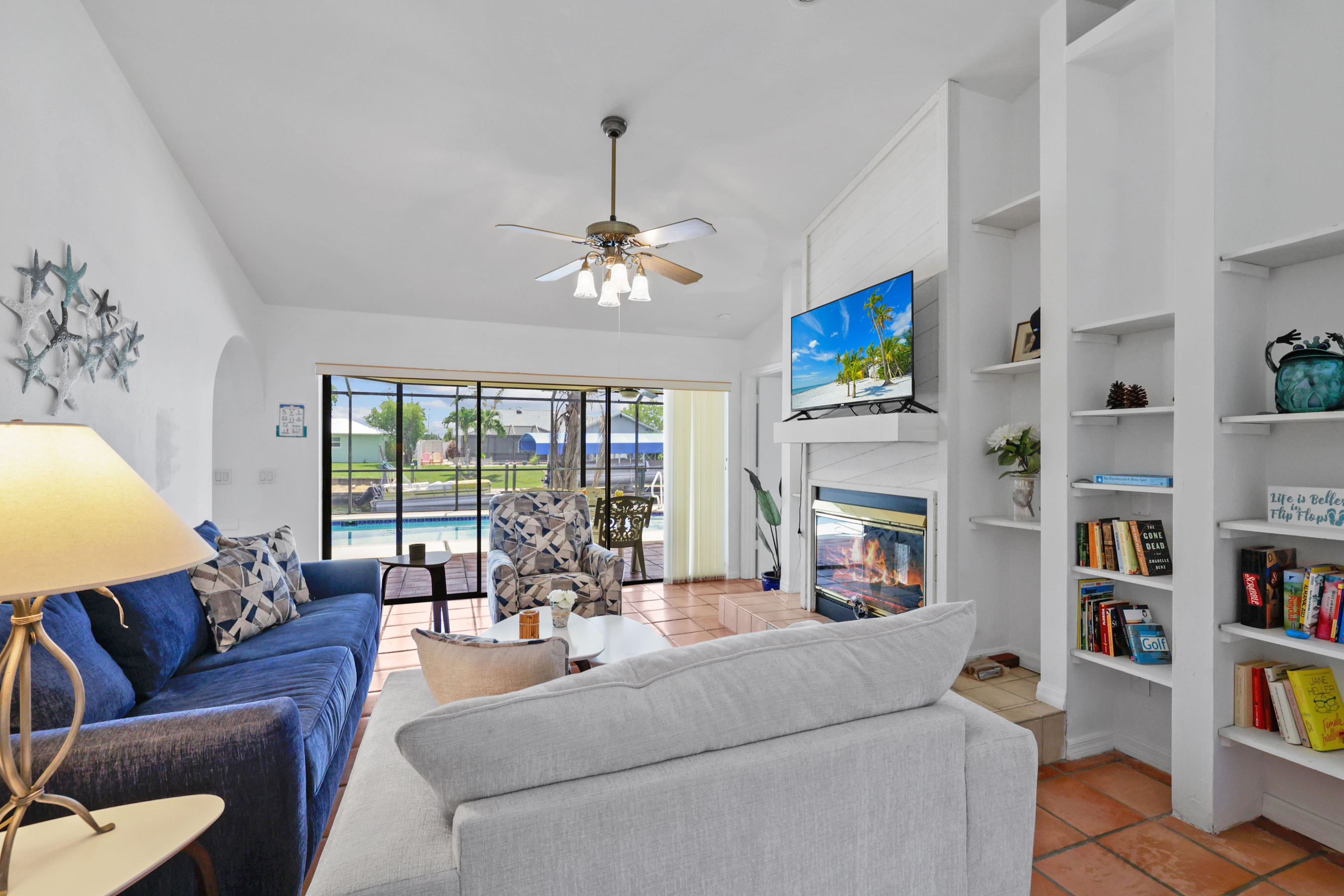 Relax in style in the cozy living room
