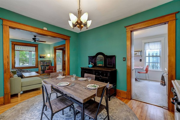 Classic buffet in the dining room.