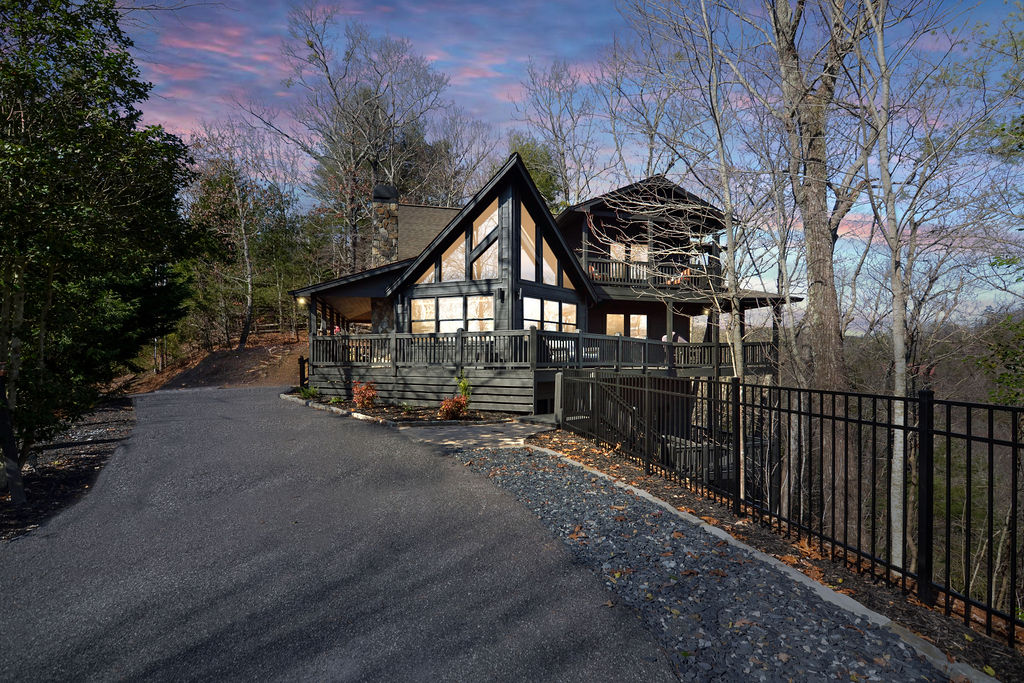 Beautiful at Night. Imagine Watching the Sun Set off the Spacious Porch