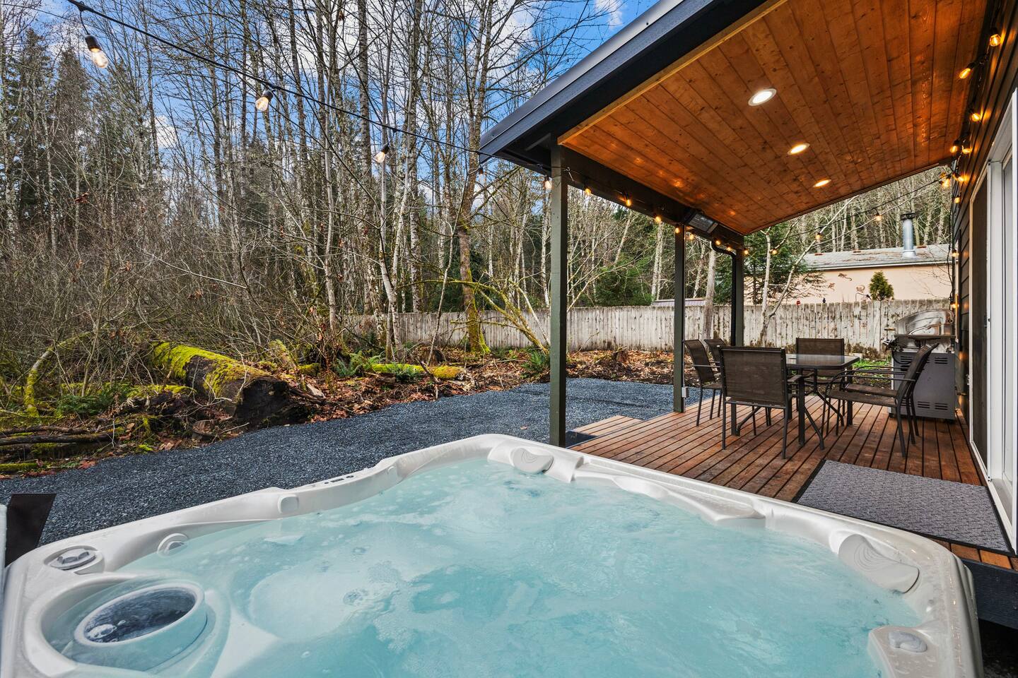 A hot tub with a view! 