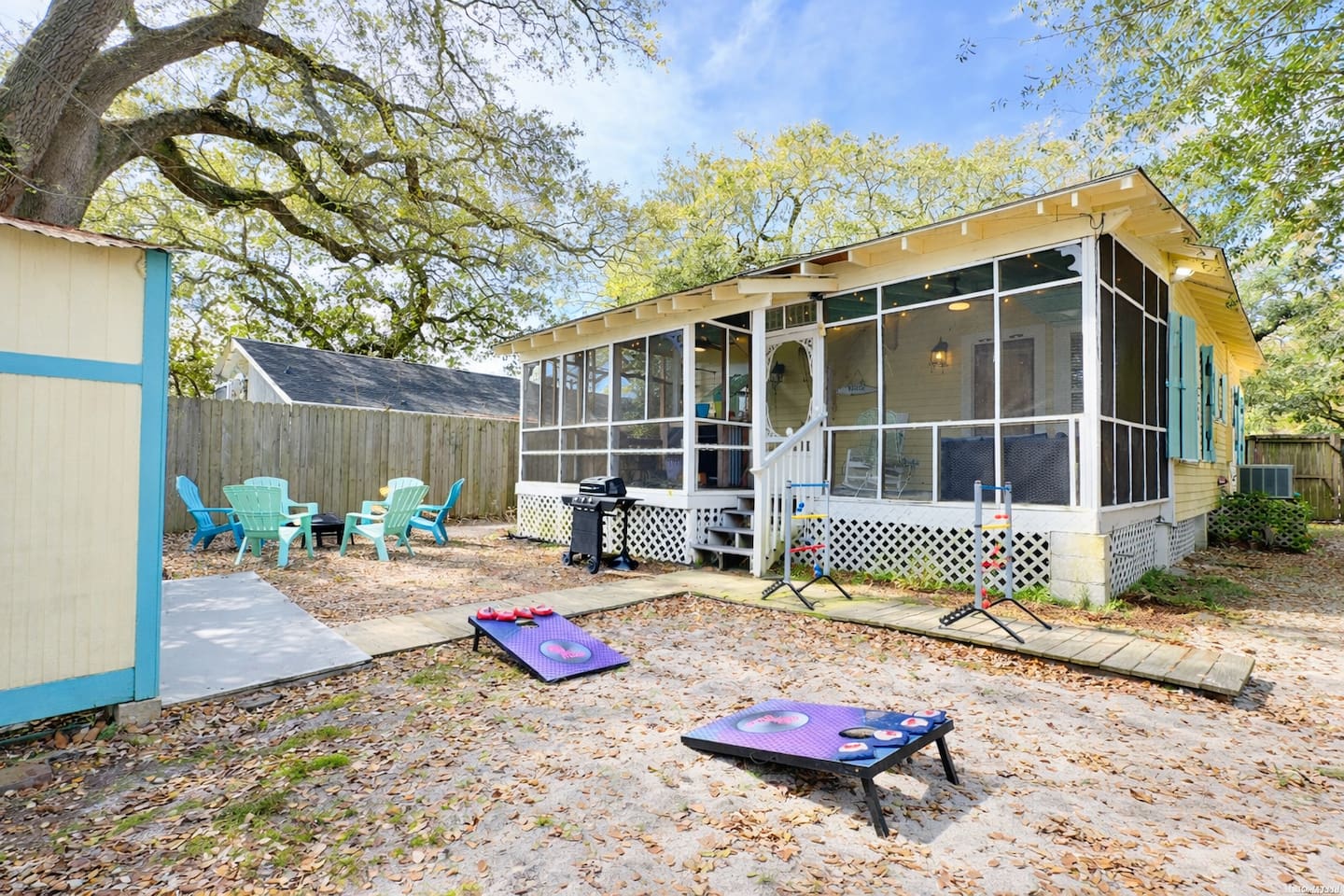 Perfect for pets and play—firepit nights & backyard games