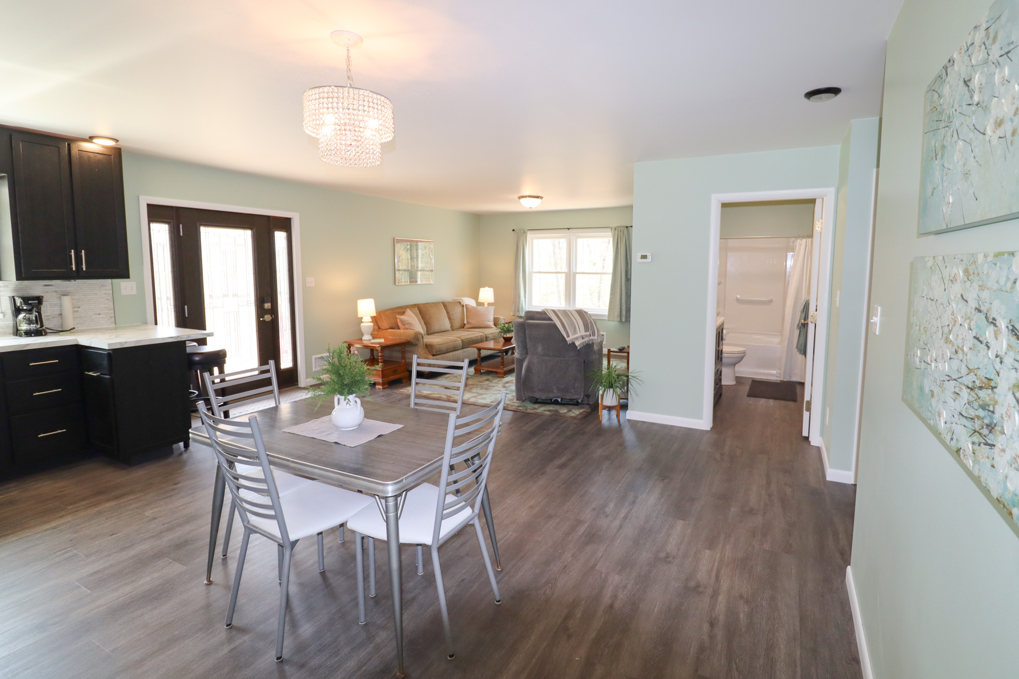 Natural light and quiet surroundings make this space feel like a true escape