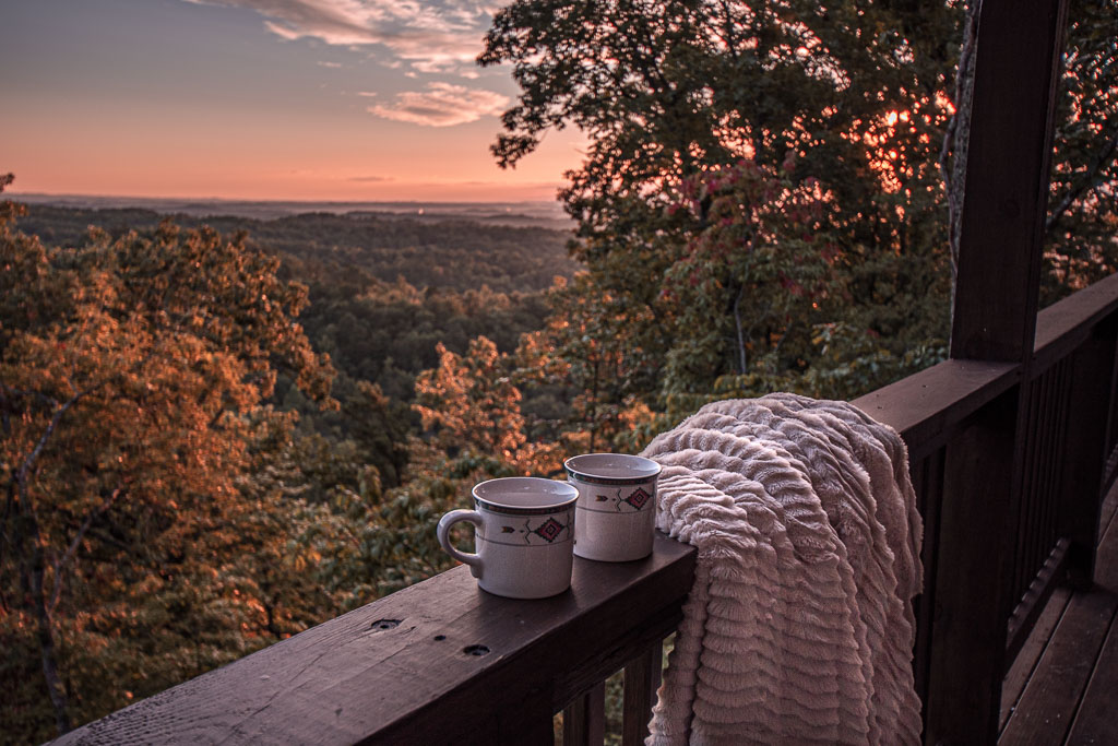 Take in one of three separate mountain views. Bluff mountain ridgeline to the left, long range mountain sunrises to the right and (from the driveway) another incredible ridgeline view!