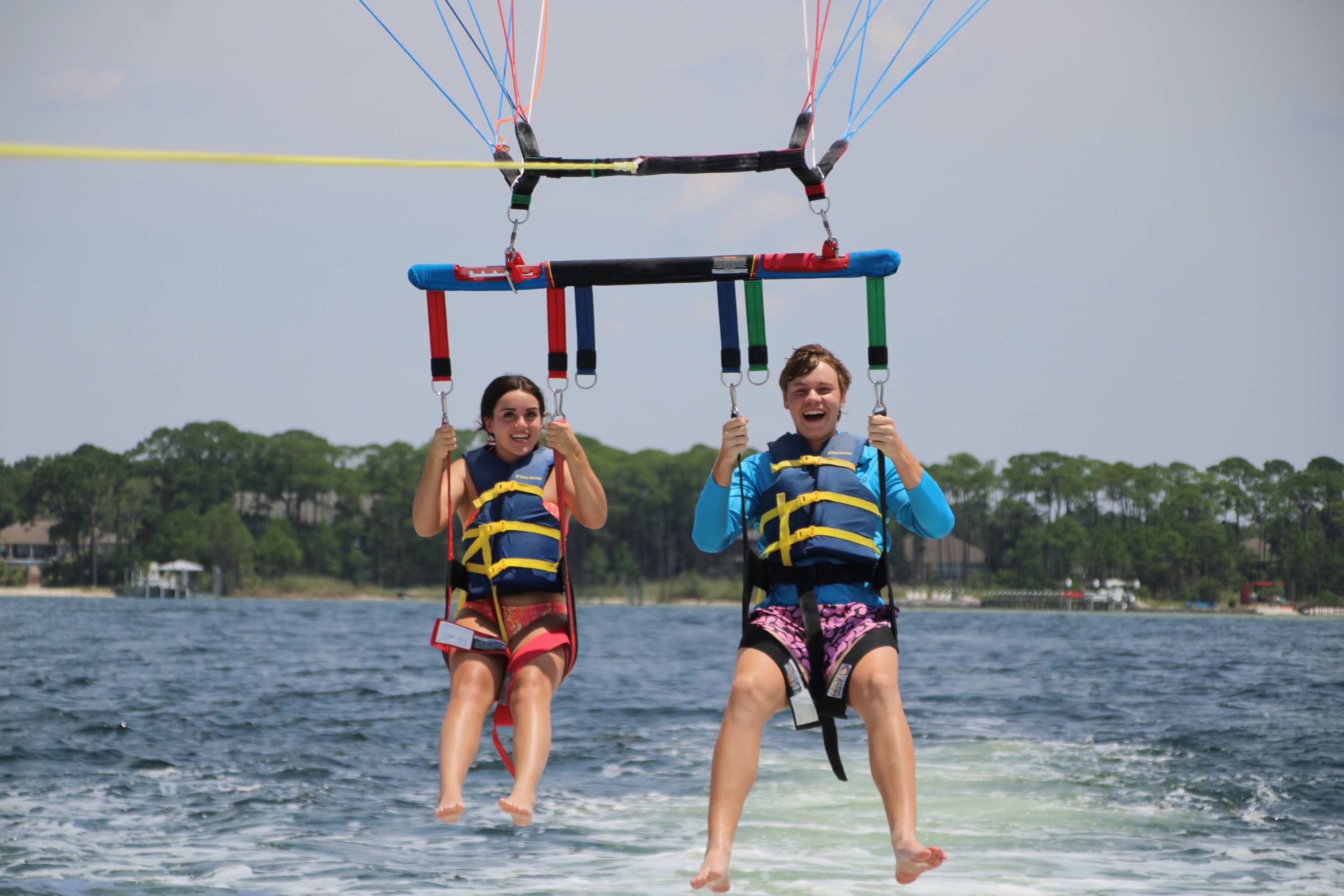 How do you describe fun? Parasailing!