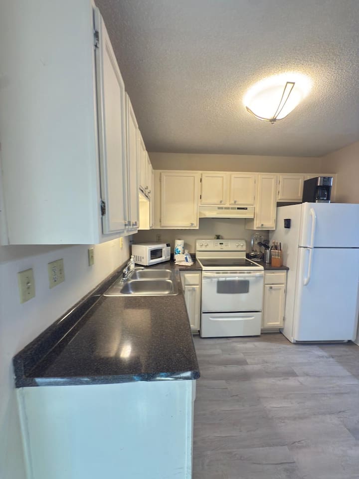 Kitchen with coffee maker