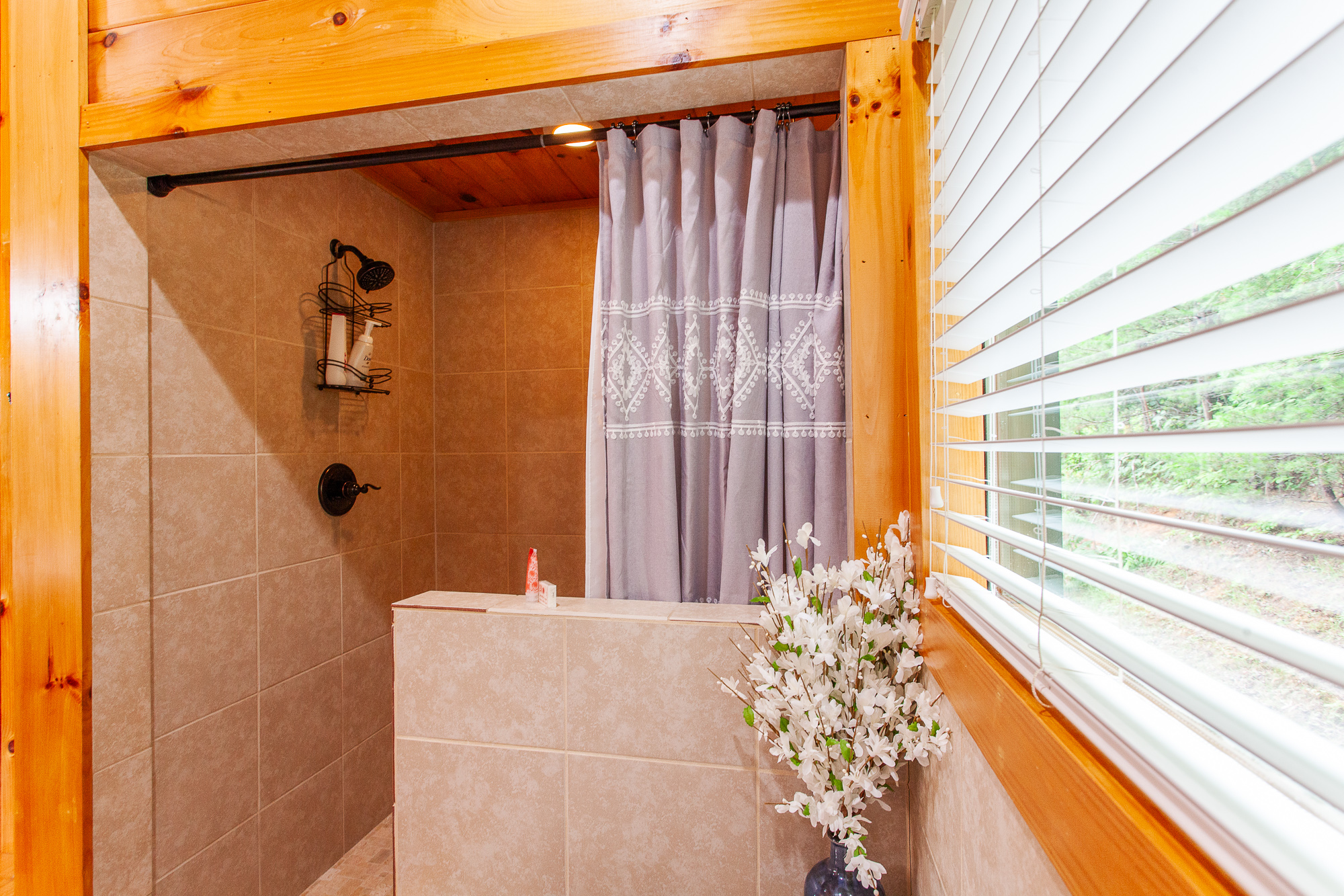 Large walk in shower