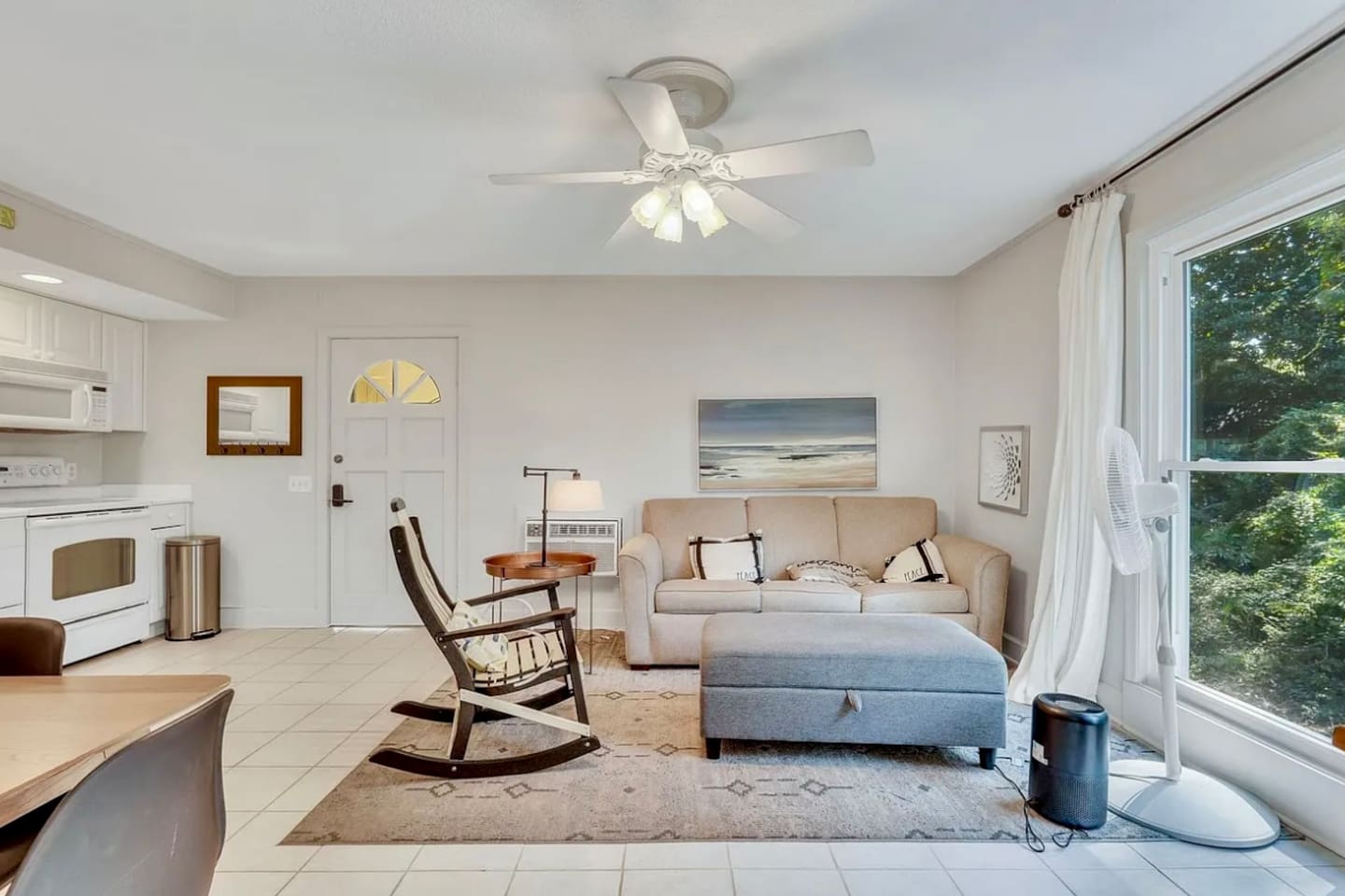 Living room with sleeper sofa