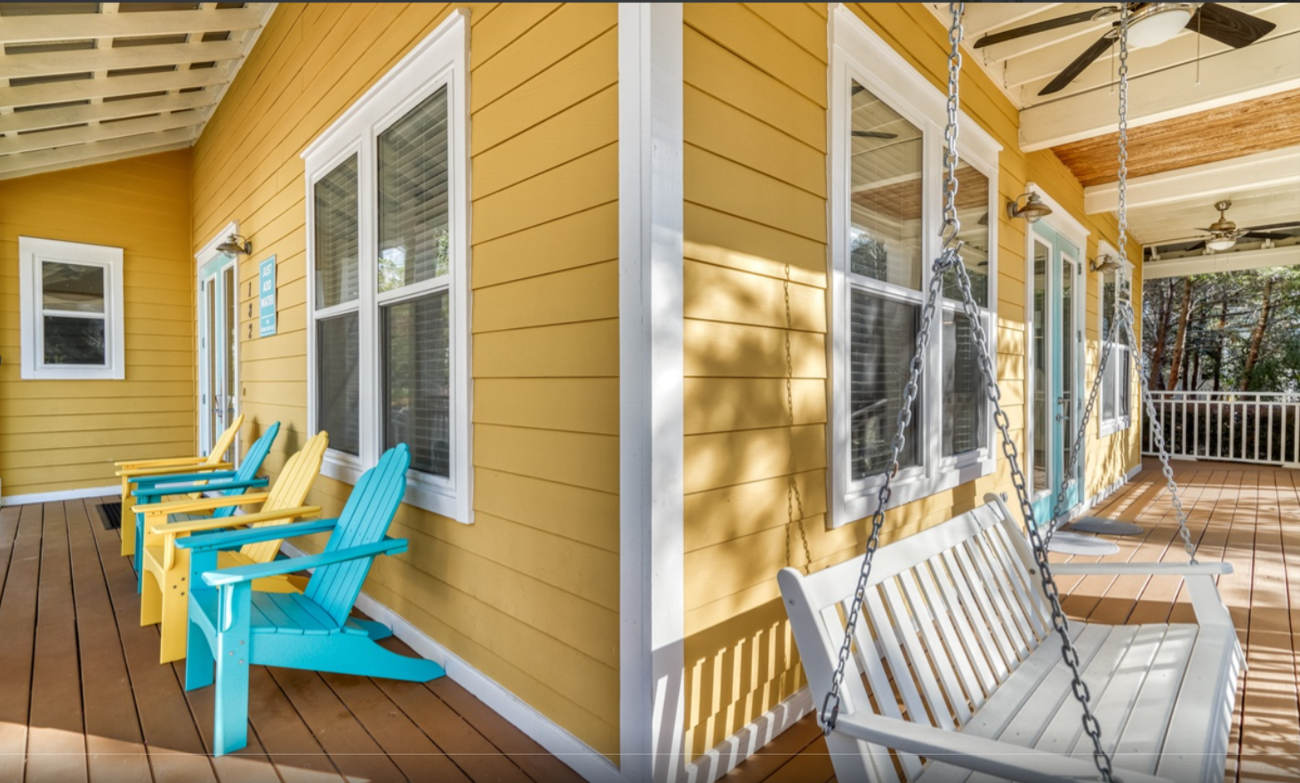 Relax and uwind on the wrap around porch