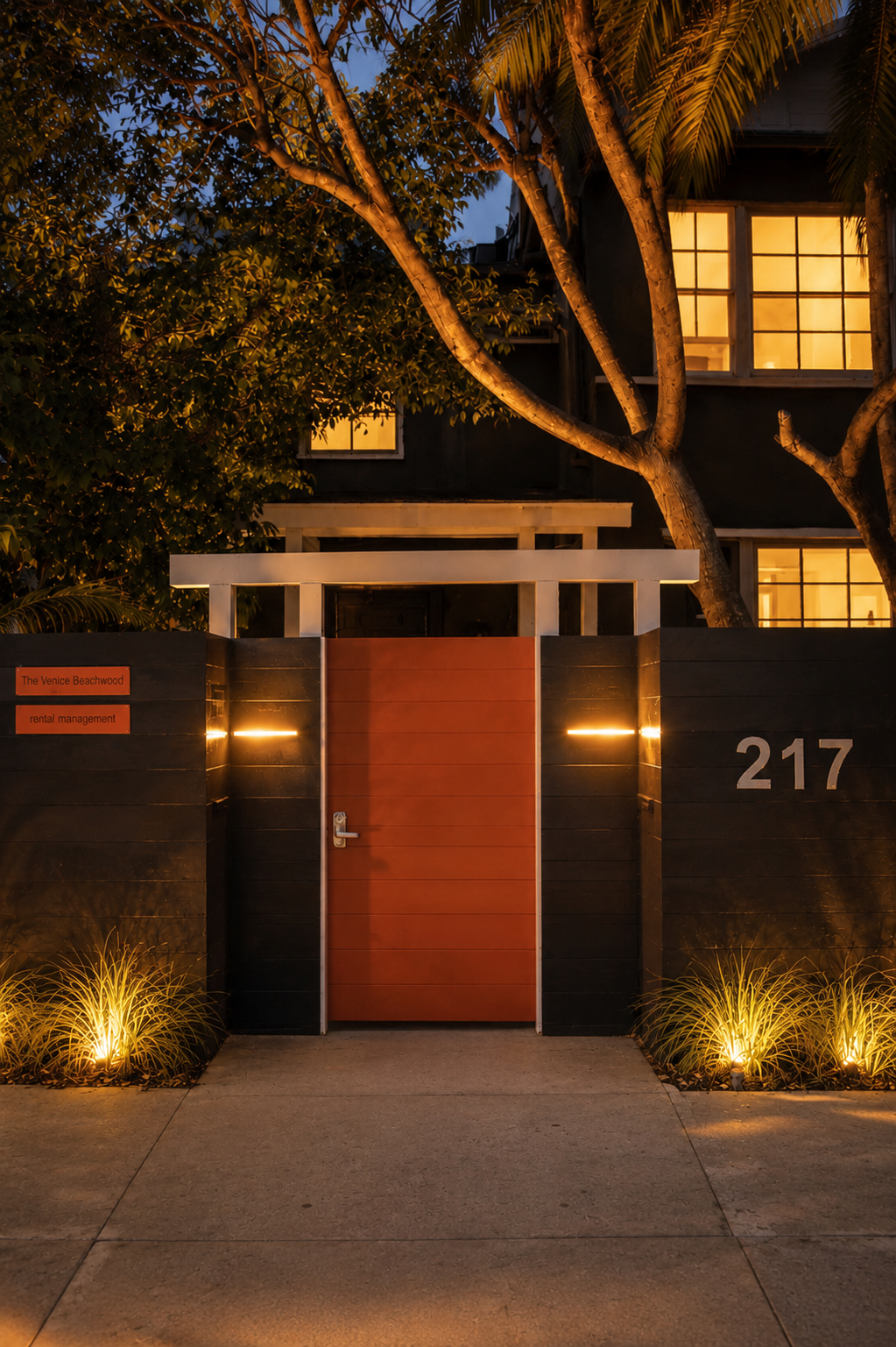 Street front at night