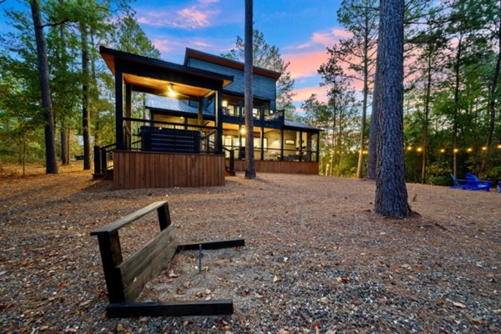 Light up the night with a classic game of horseshoes—perfect for winding down or turning up the competition