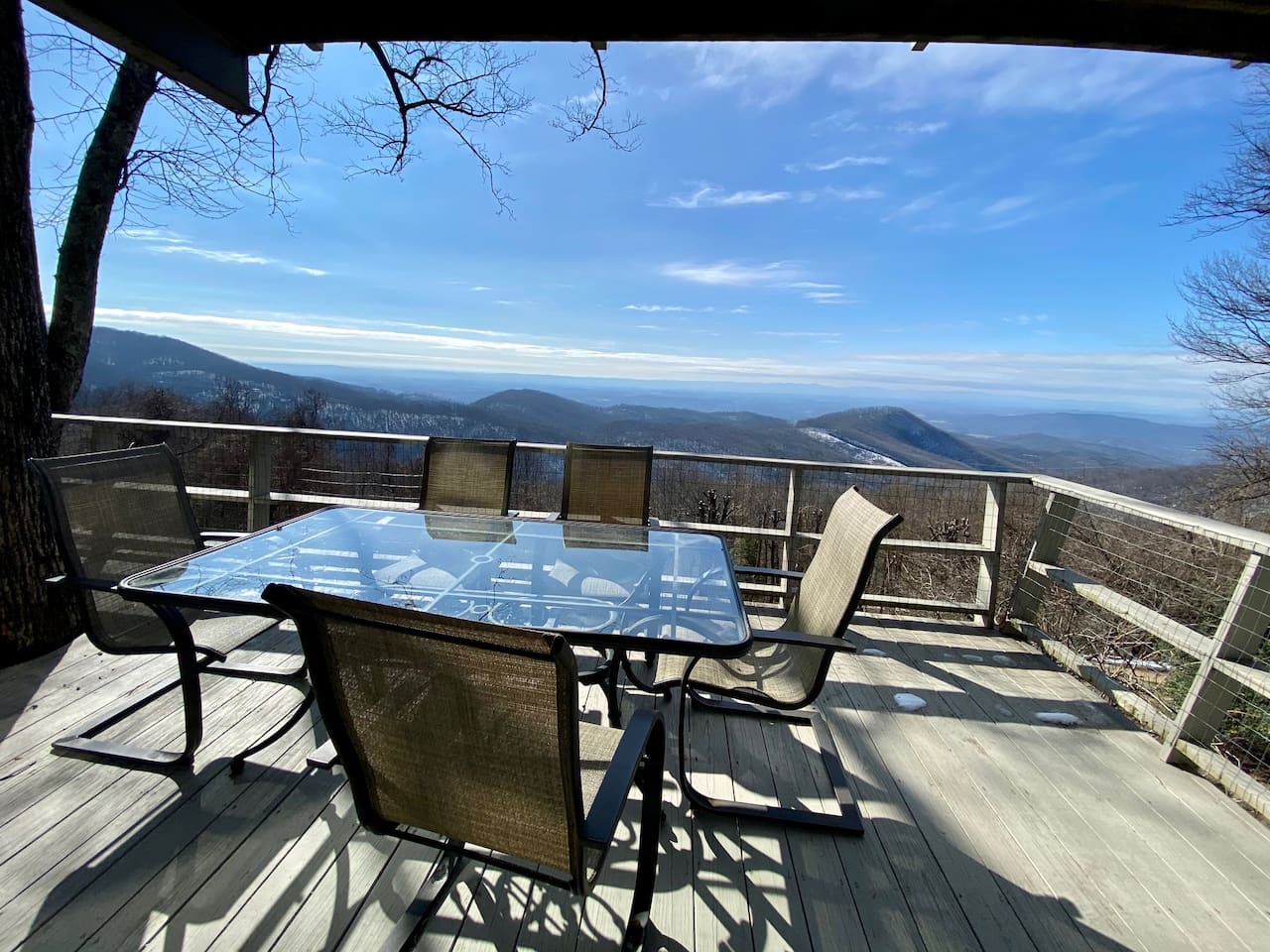 View from main floor deck