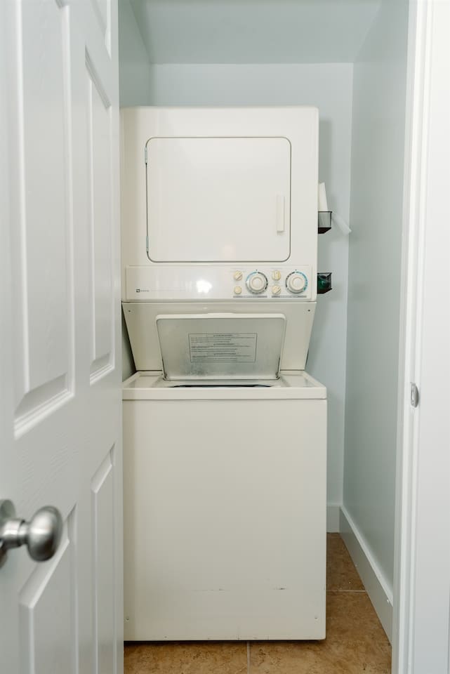 Washer and dryer in unit, we've actually upgraded to a new set- updated photos soon!