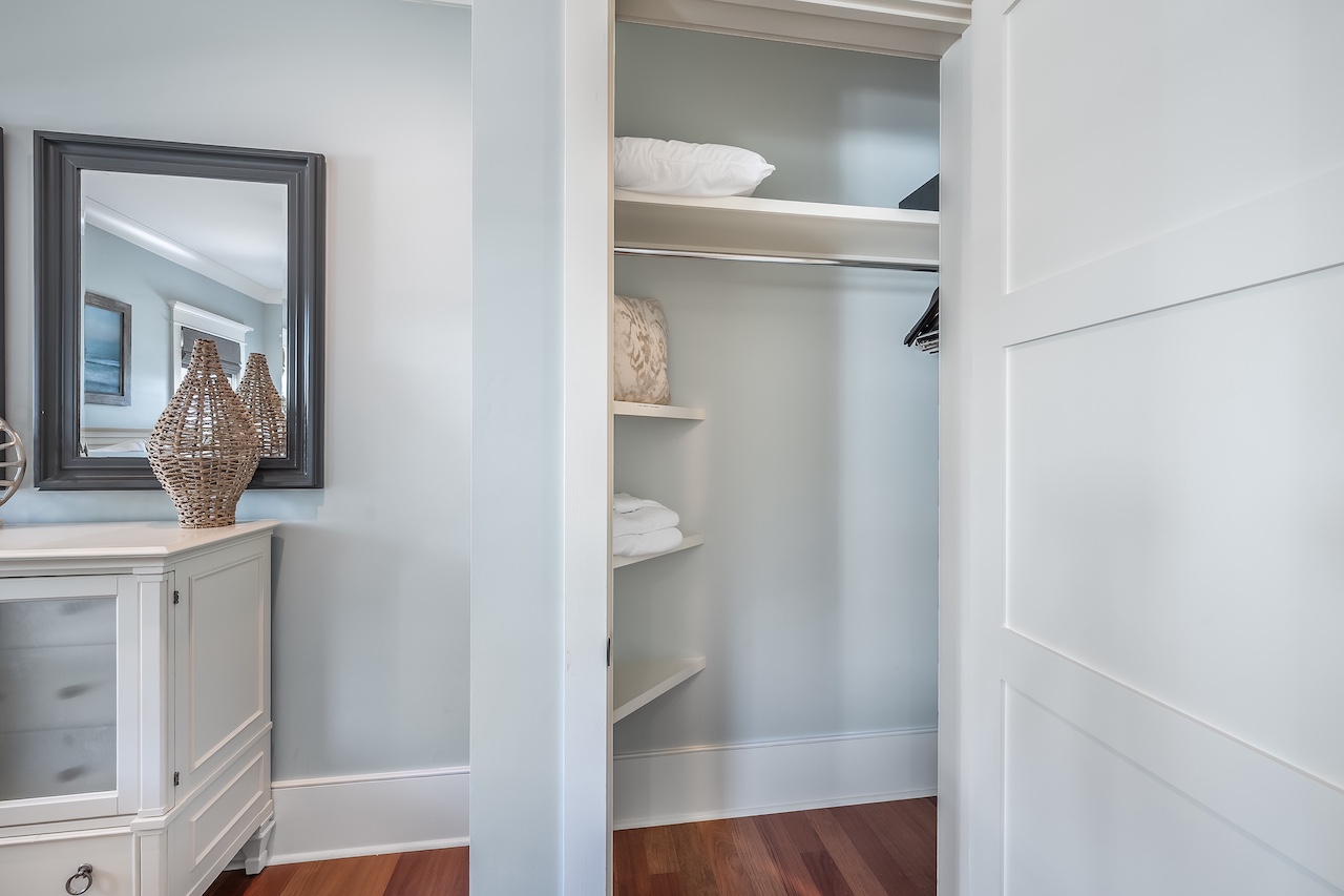 Bedroom 4:  King Bed + Ensuite + TV Shore Thing | 4001 Palm Blvd | Isle of Palms, SC | IOP Escapes