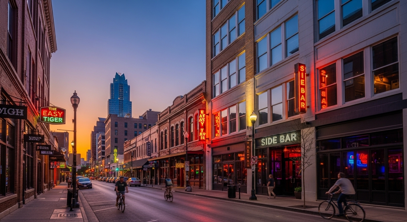 Walk to East 6th Street Austin