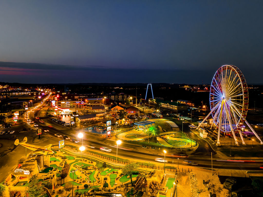 Overhead view of Branson