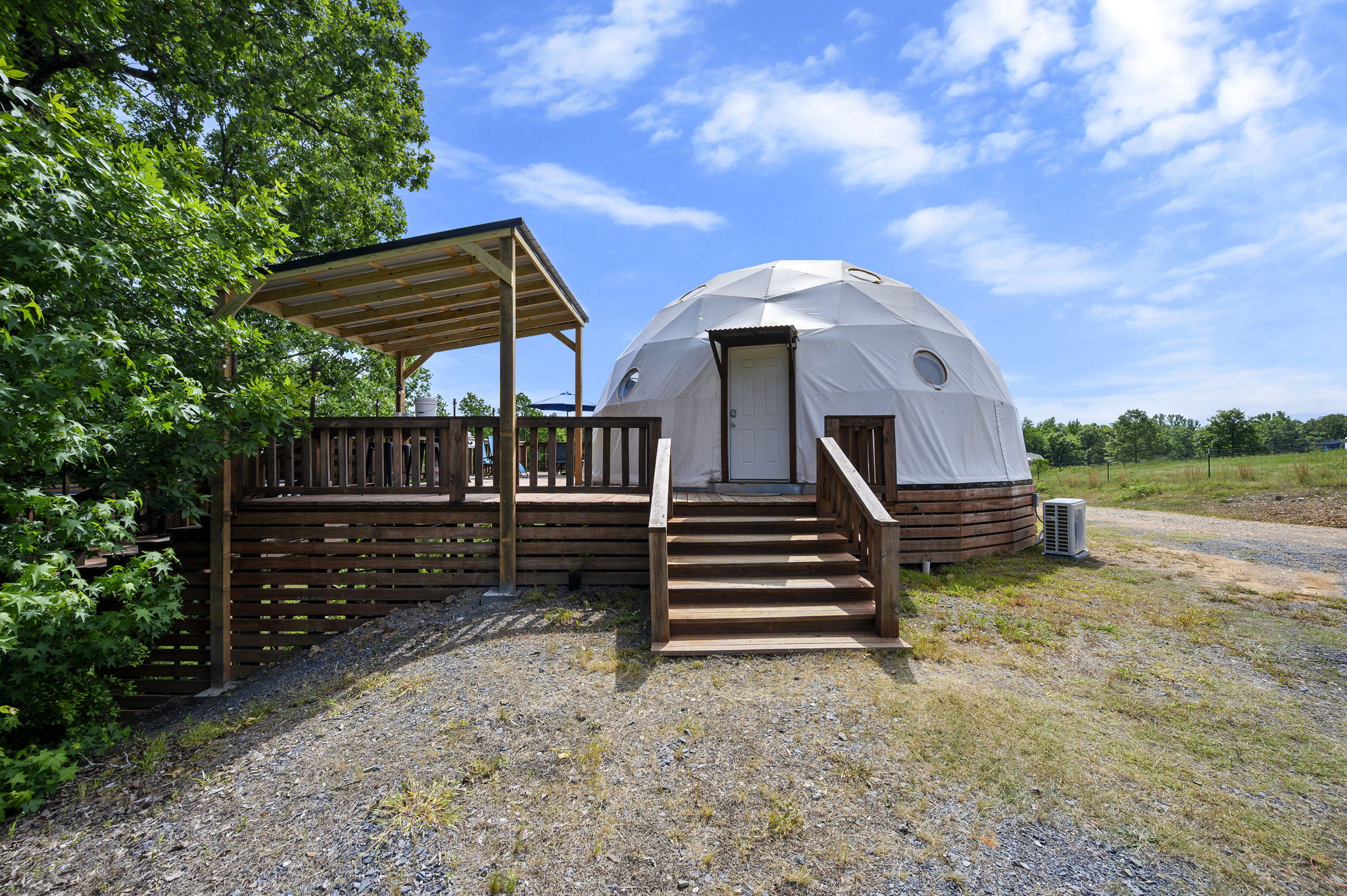Dome Entrance and Parking