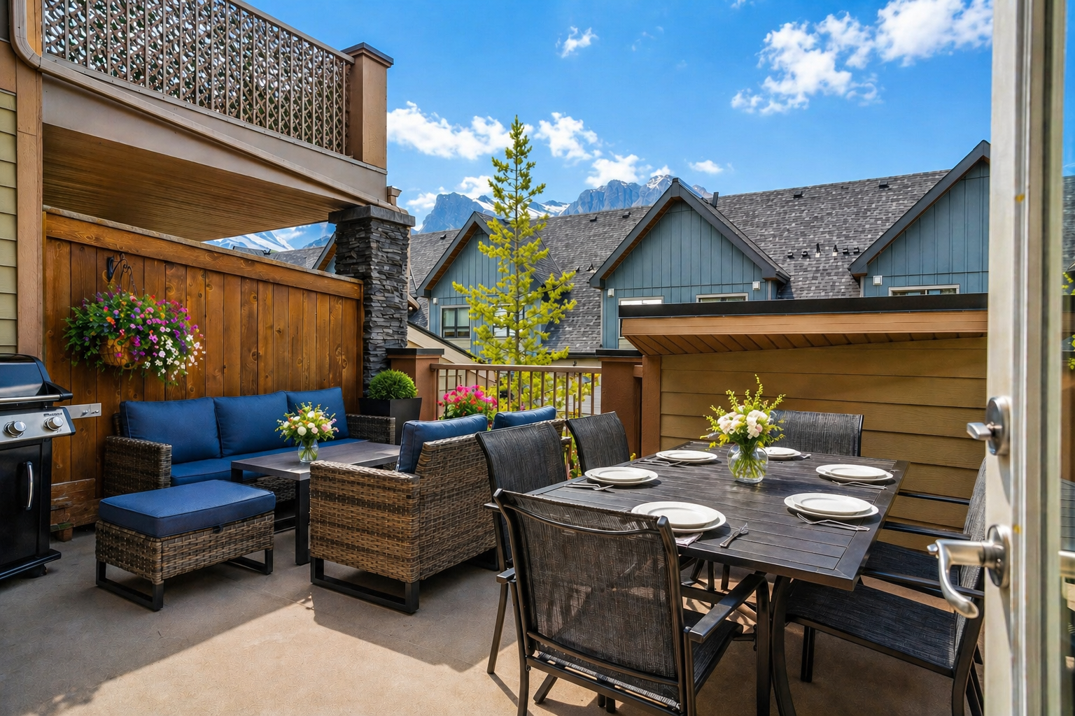 Spacious Patio And Outdoor Hot Tub - Stylish Mountain Retreat - Canada