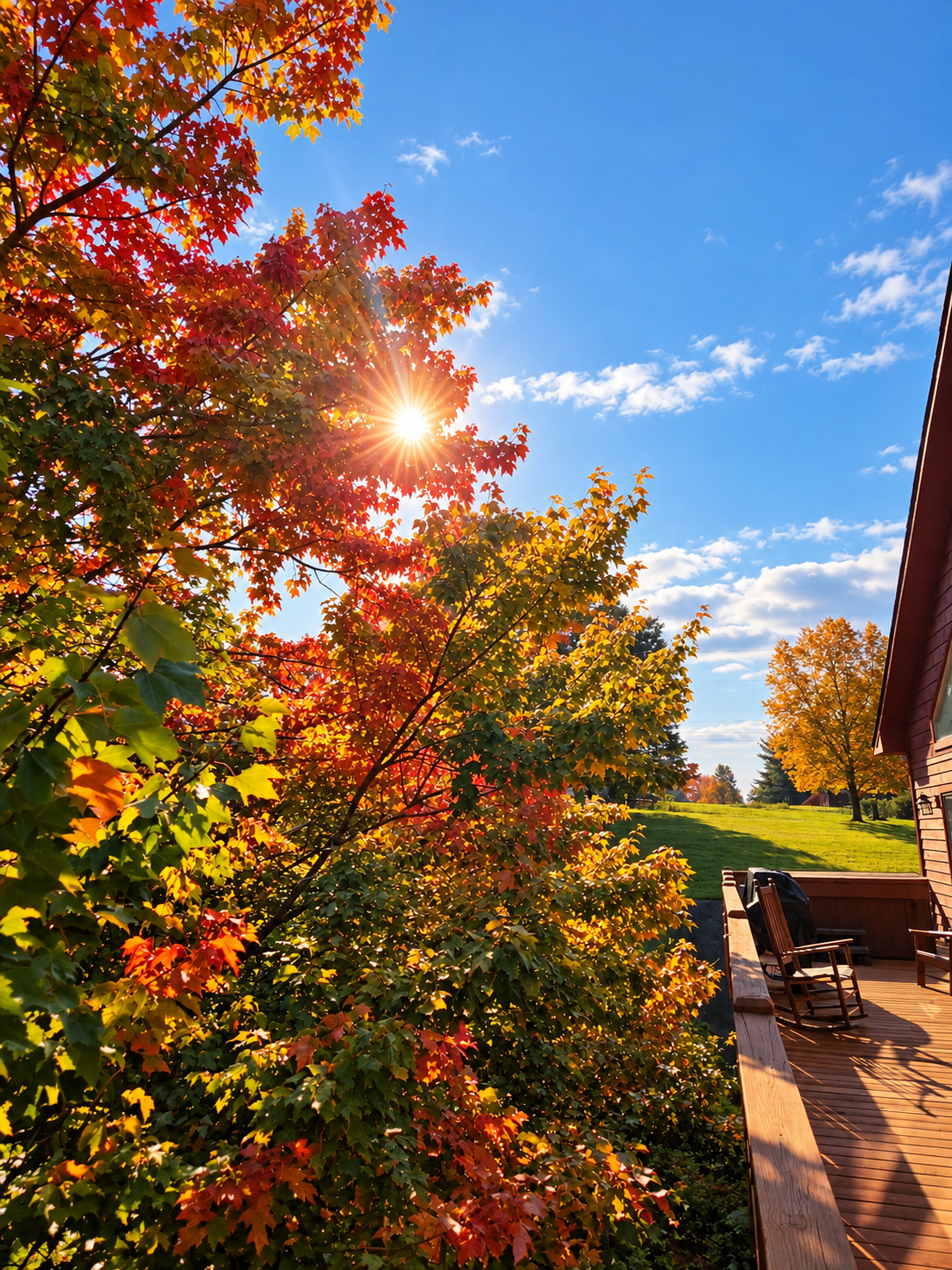 Upper deck fall view