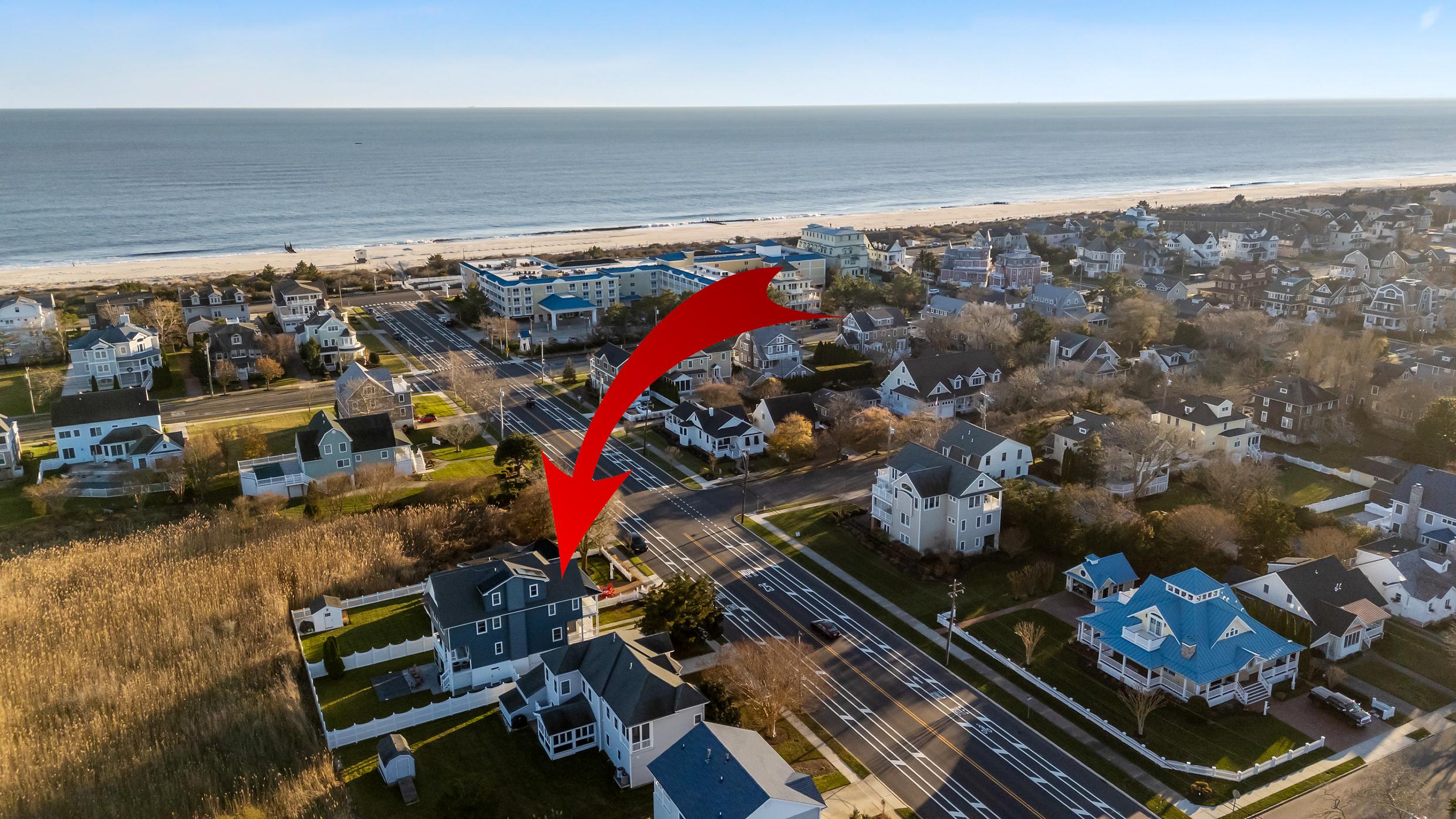 Aerial View Of Property Showing Close Proximity To Beach