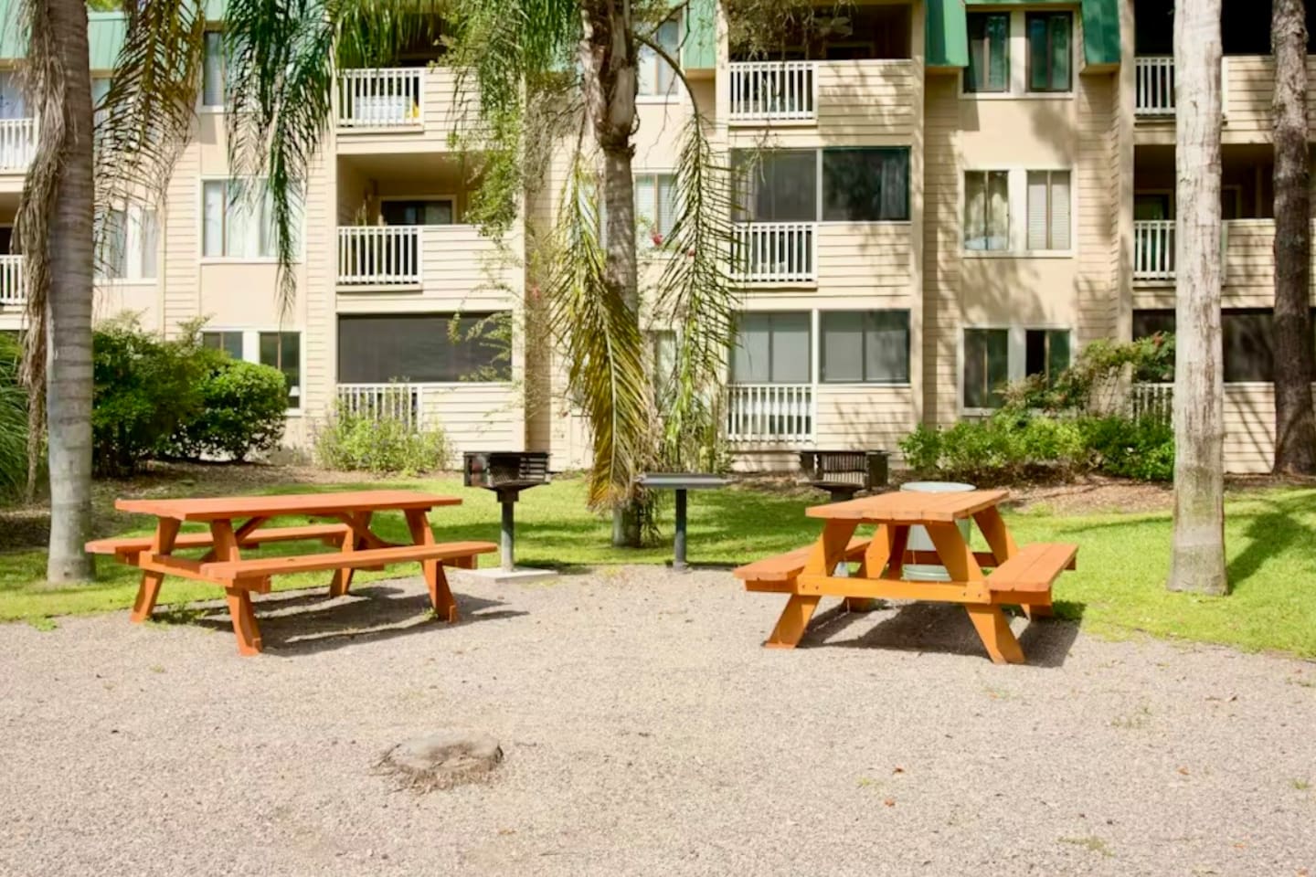 Picnic area with grills