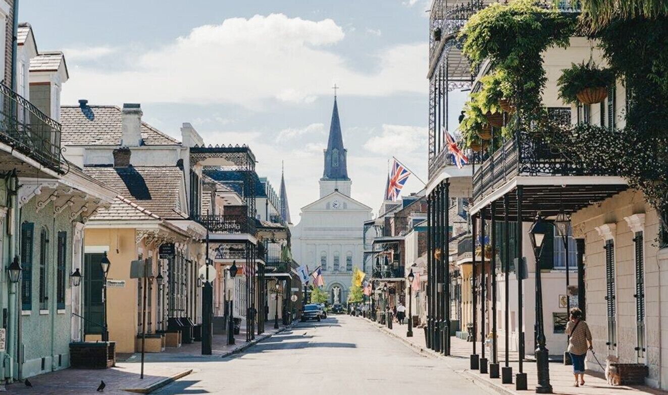 You're looking at the St. Louis Cathedral!