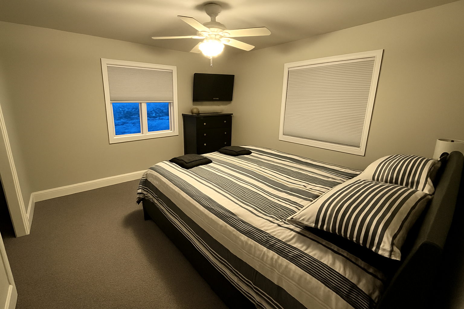 Corner room overlooking the front yard