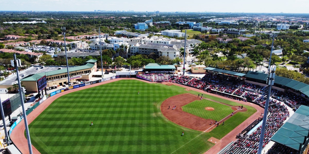 Home to MLB Spring Training and year-round excitement, Roger Dean Stadium us the heart of Jupiter's baseball scene- where fans gather under sunny skies to cheer on their favorite teams in a vibrant family-friendly atmosphere