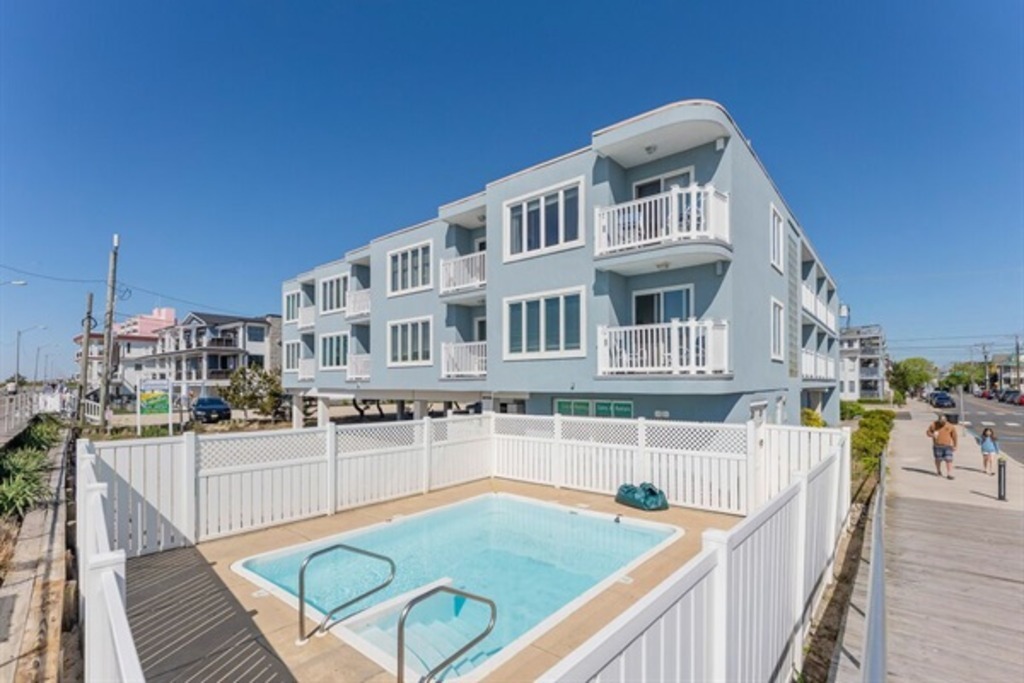 Pool area of the property