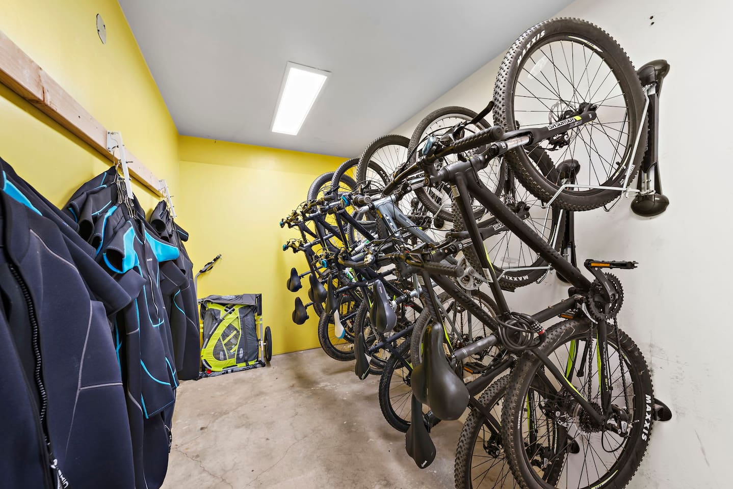 We provide free bikes of all sizes for family rides down PCH (bike trail) to dana point harbor and around town