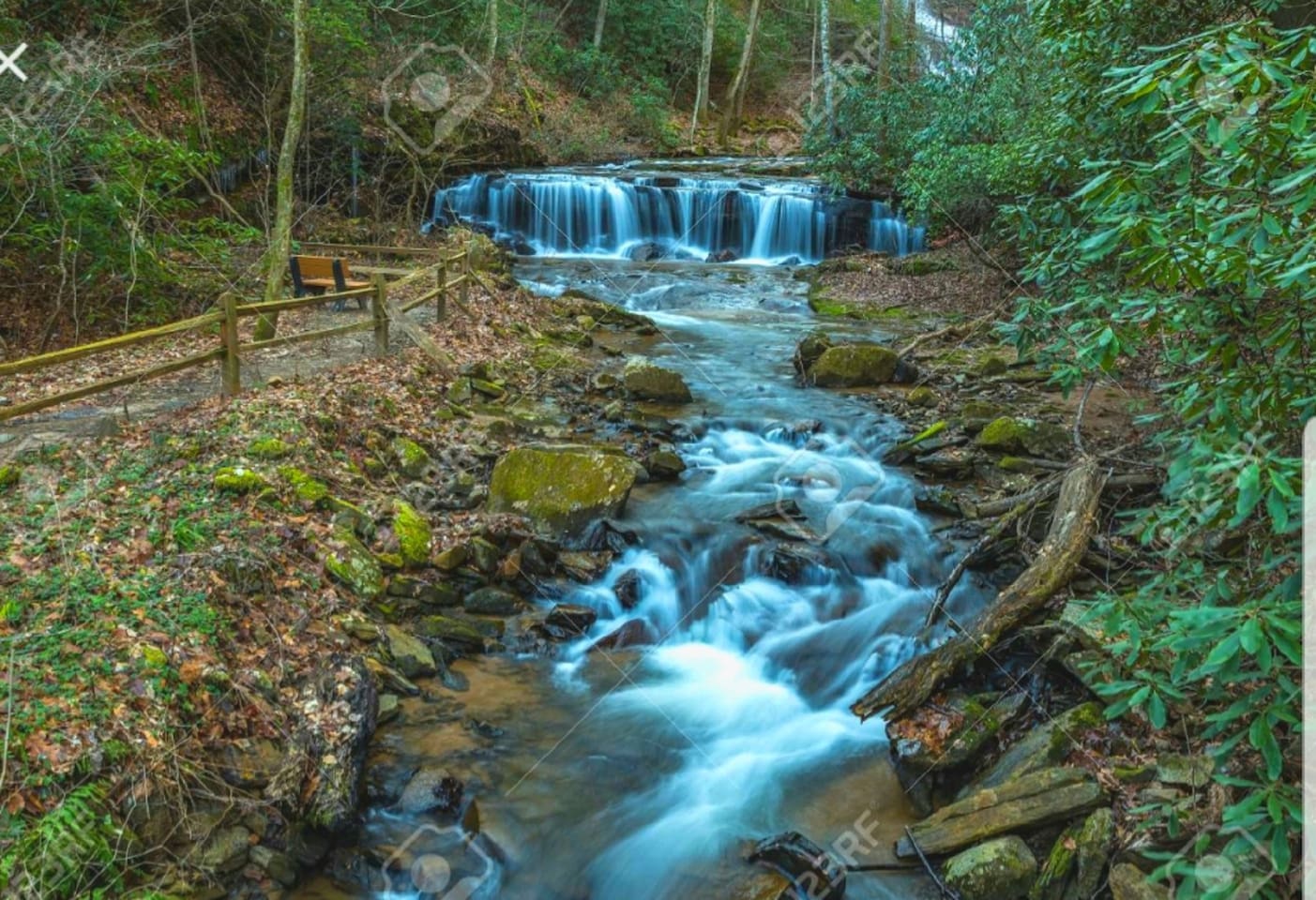 Numerous waterfalls in our area