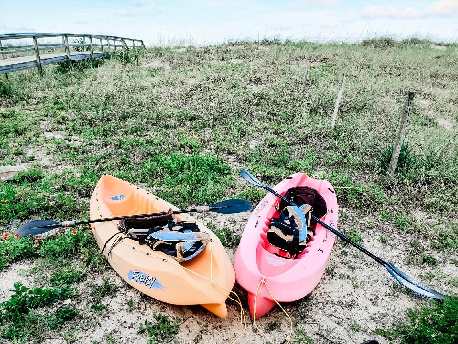 Enjoy use of our sea kayaks at your own risk! Life jackets provided.