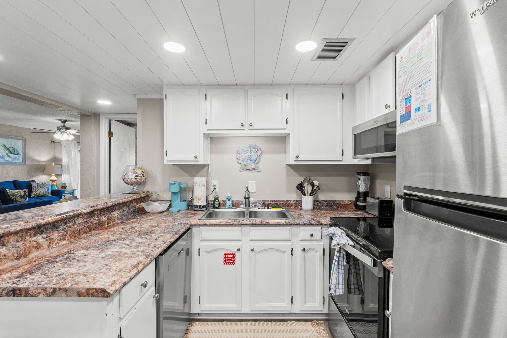 Kitchen with New Stainless Steel Appliances