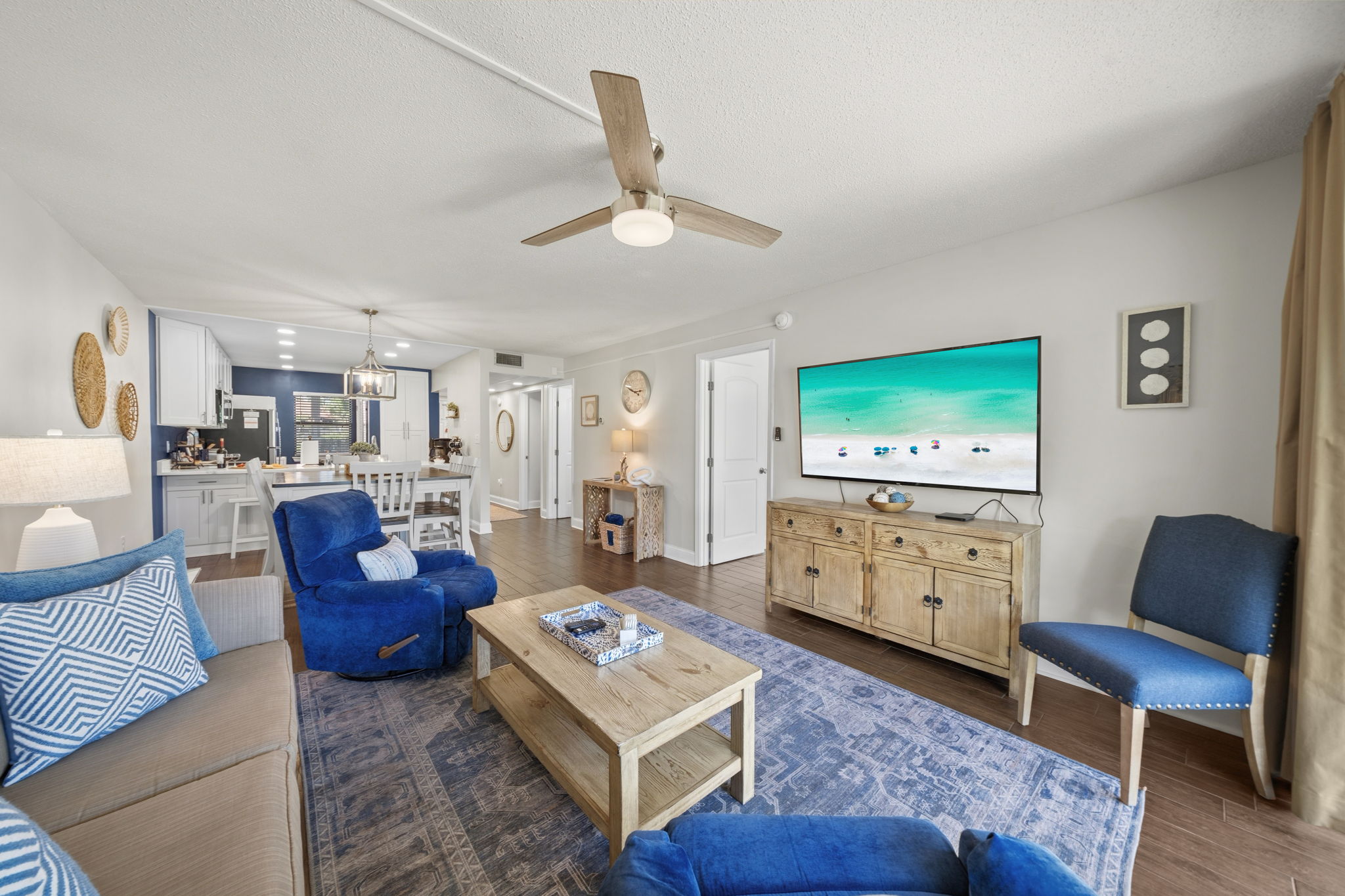Updated Open Concept With Space For All to Relax