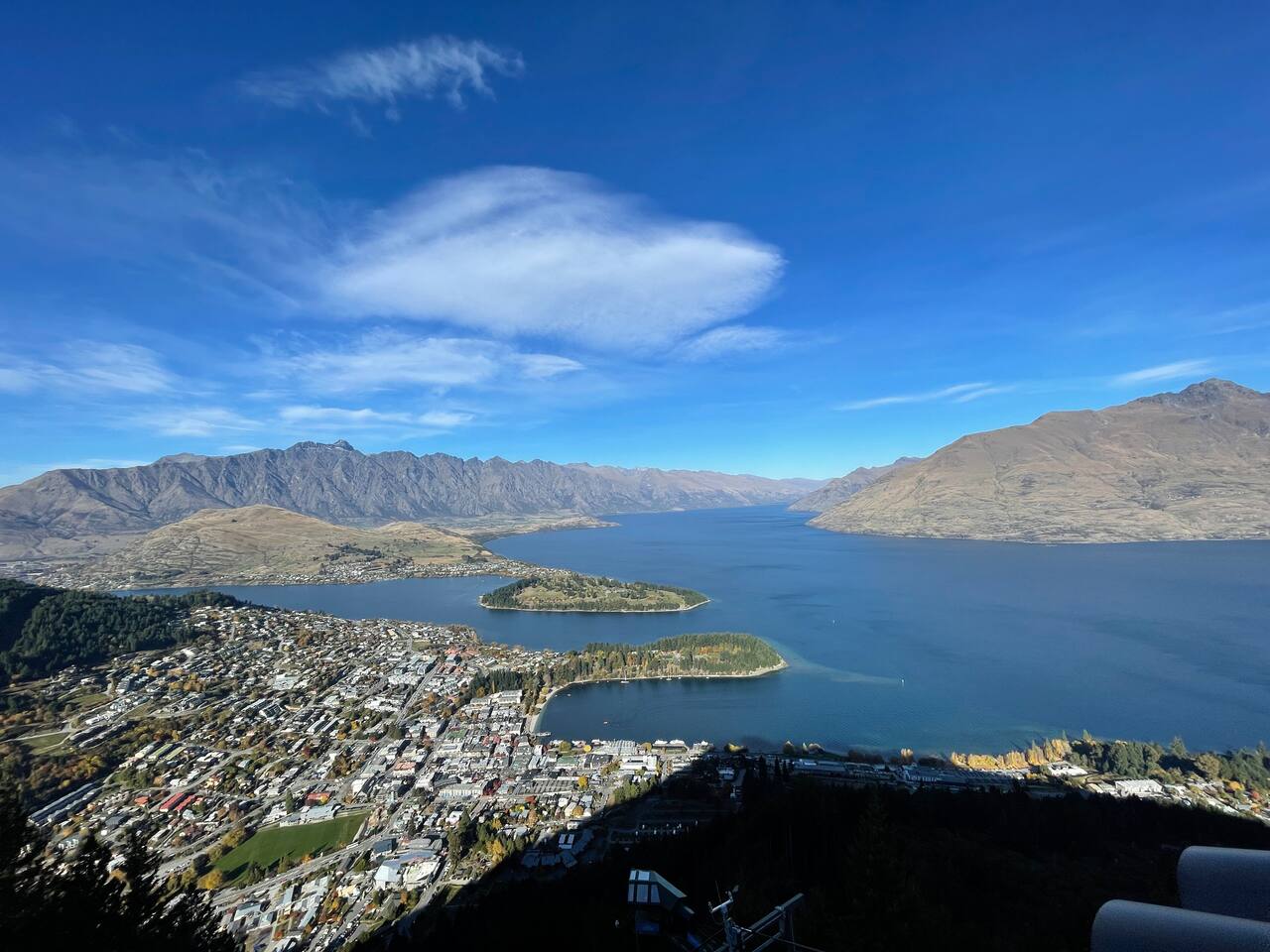 Queenstown from the Skyline Gondola lookout