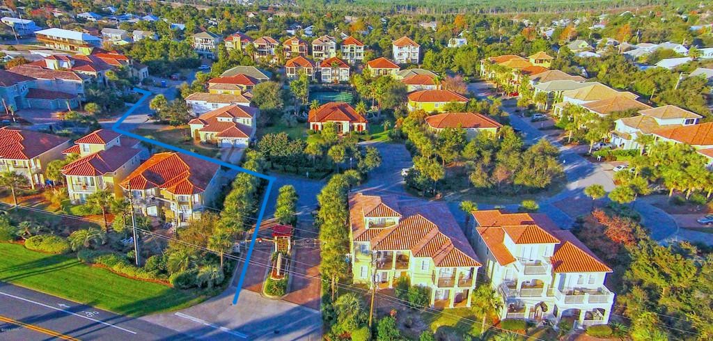 This photo shows the short walk to the beach. Just cross the street here, at the crosswalk, to our direct deeded beach access!