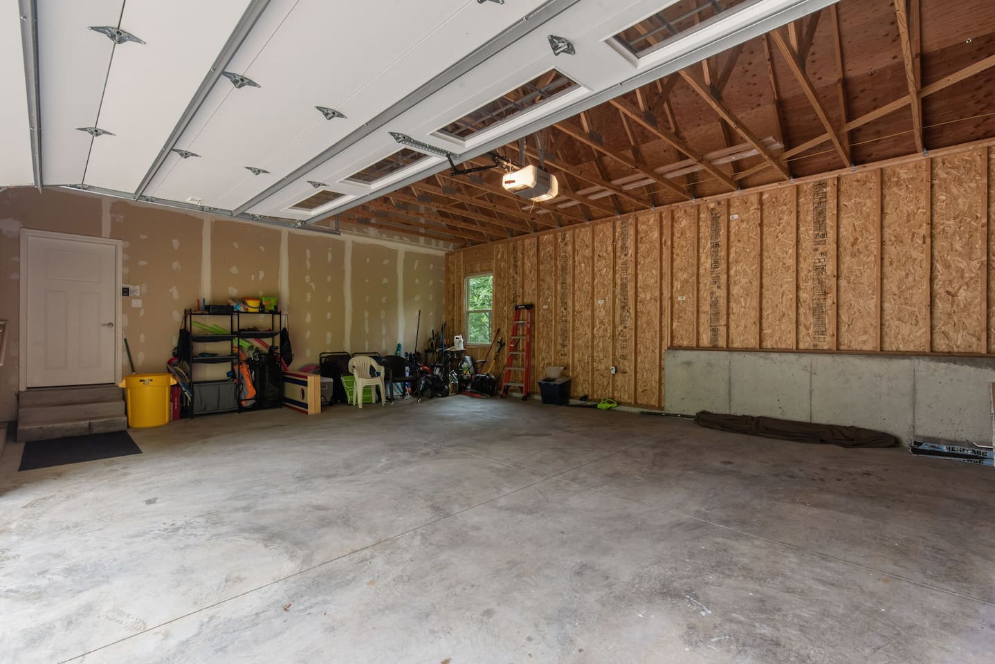 Use the chairs if you need them. There's plenty of space for your vehicles and some extra supplies that you might bring. 