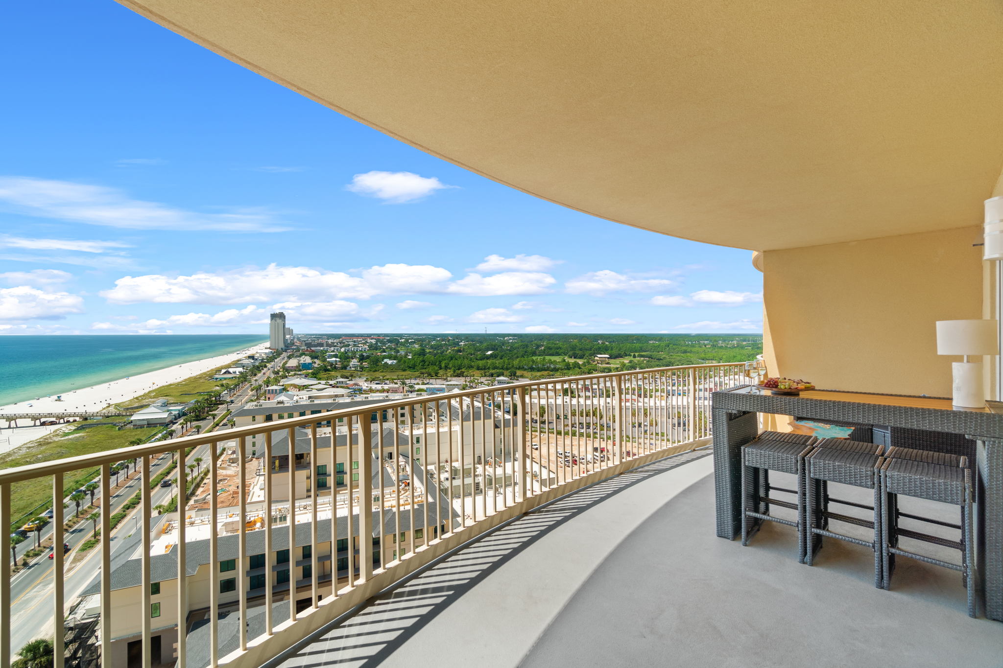 Multiple seating areas on this spacious ocean view